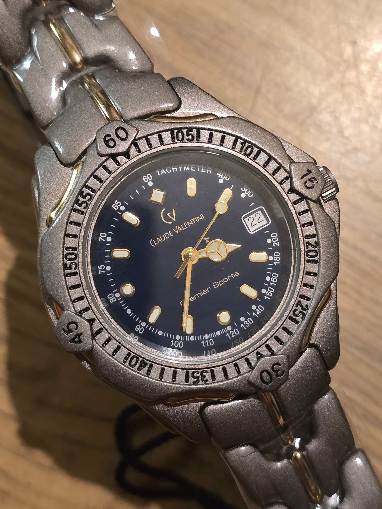 Claude Valentini Mens Premier Sports Quartz Watch - New