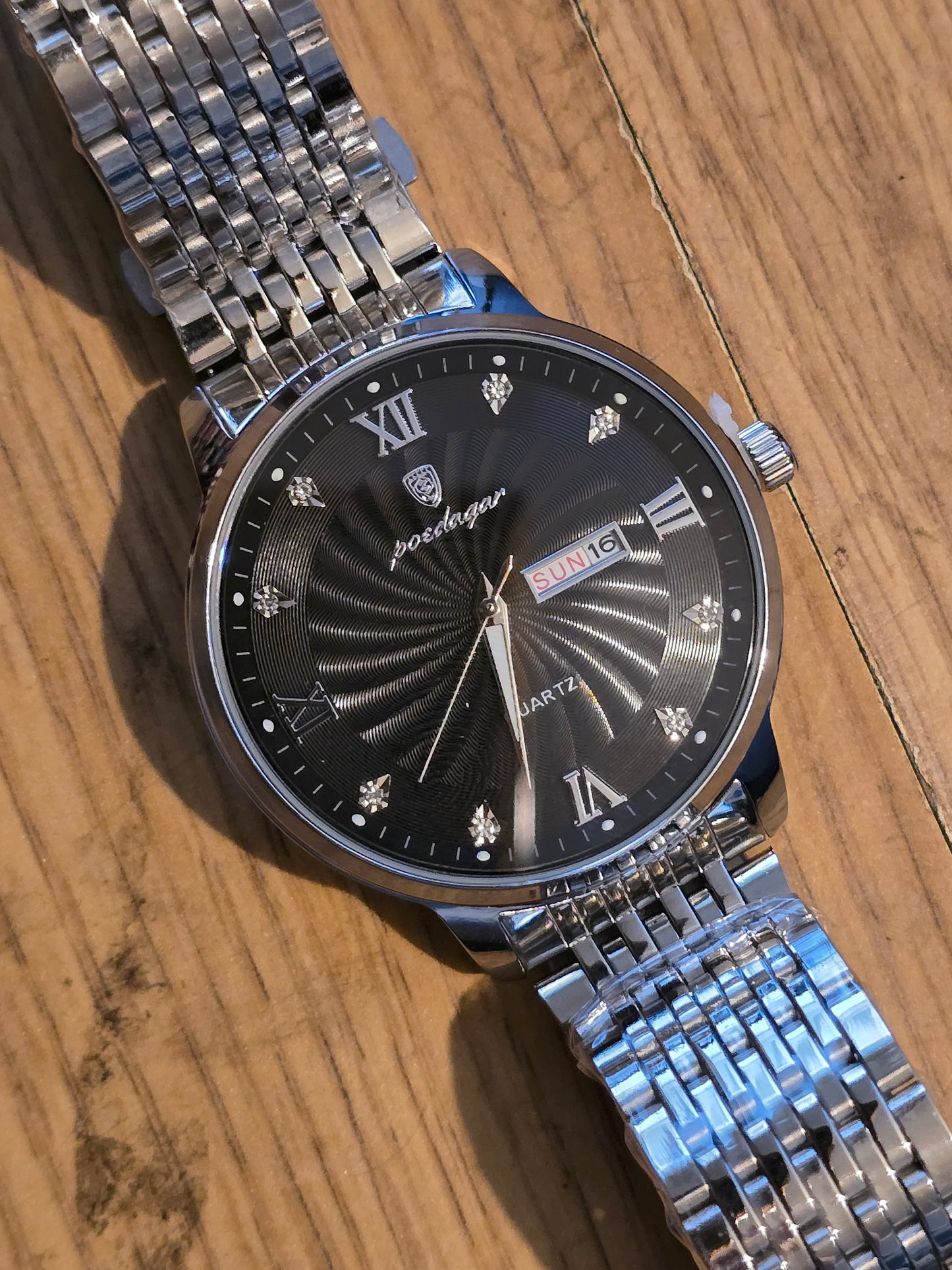 Poedagar Mens Quartz Watch - Black - New - 1