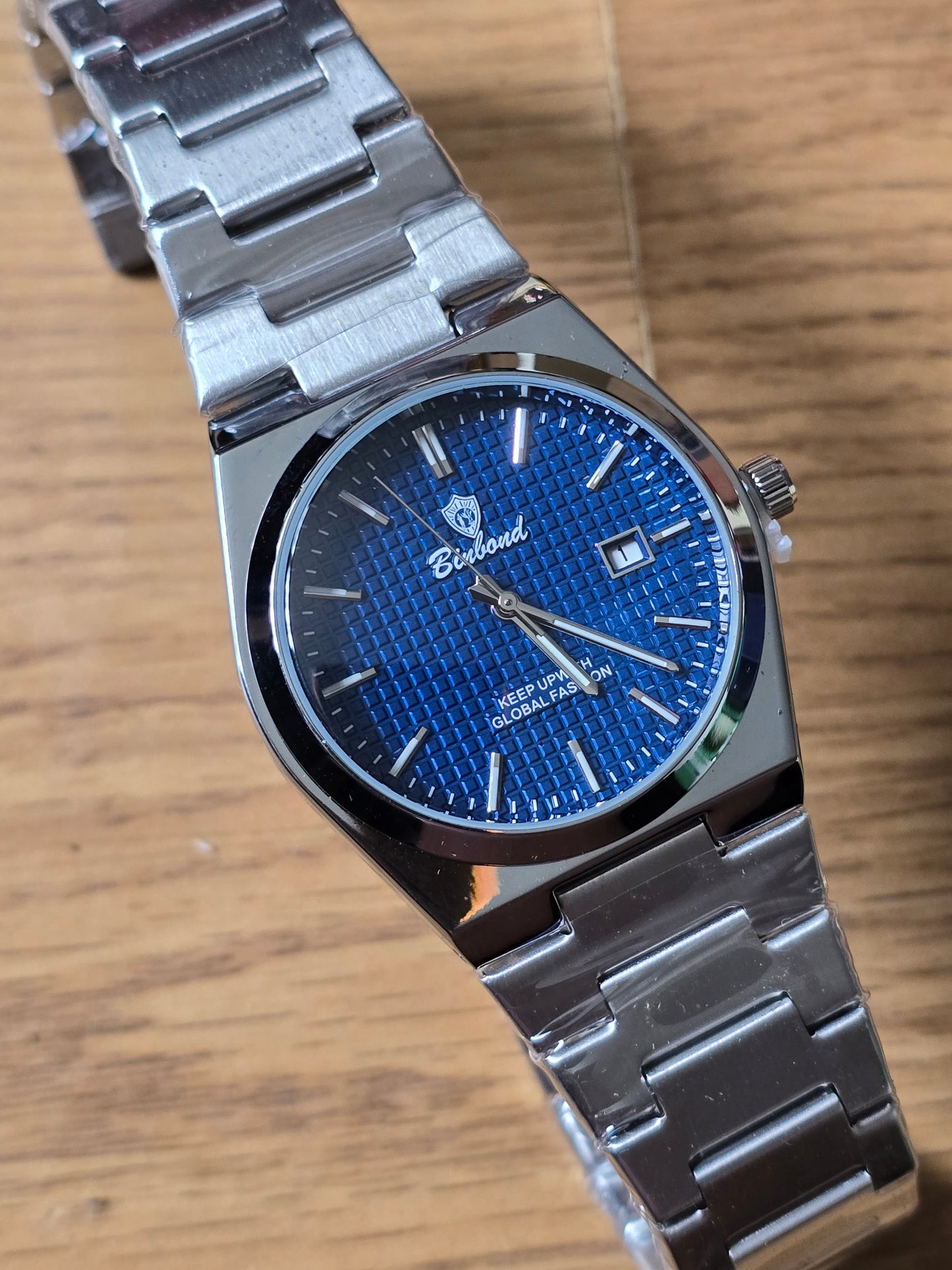 Binbond Mens Quartz Watch - Blue - New