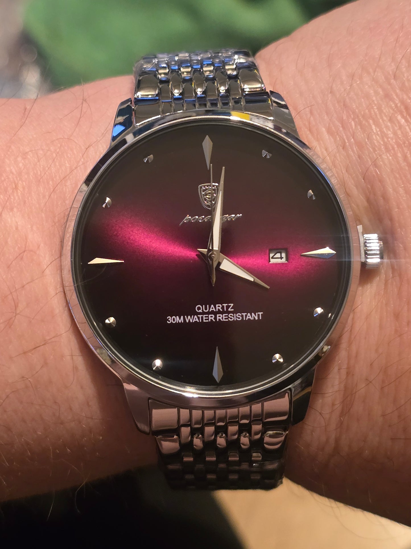 Poedagar Mens Quartz Watch - Purple - New - 1