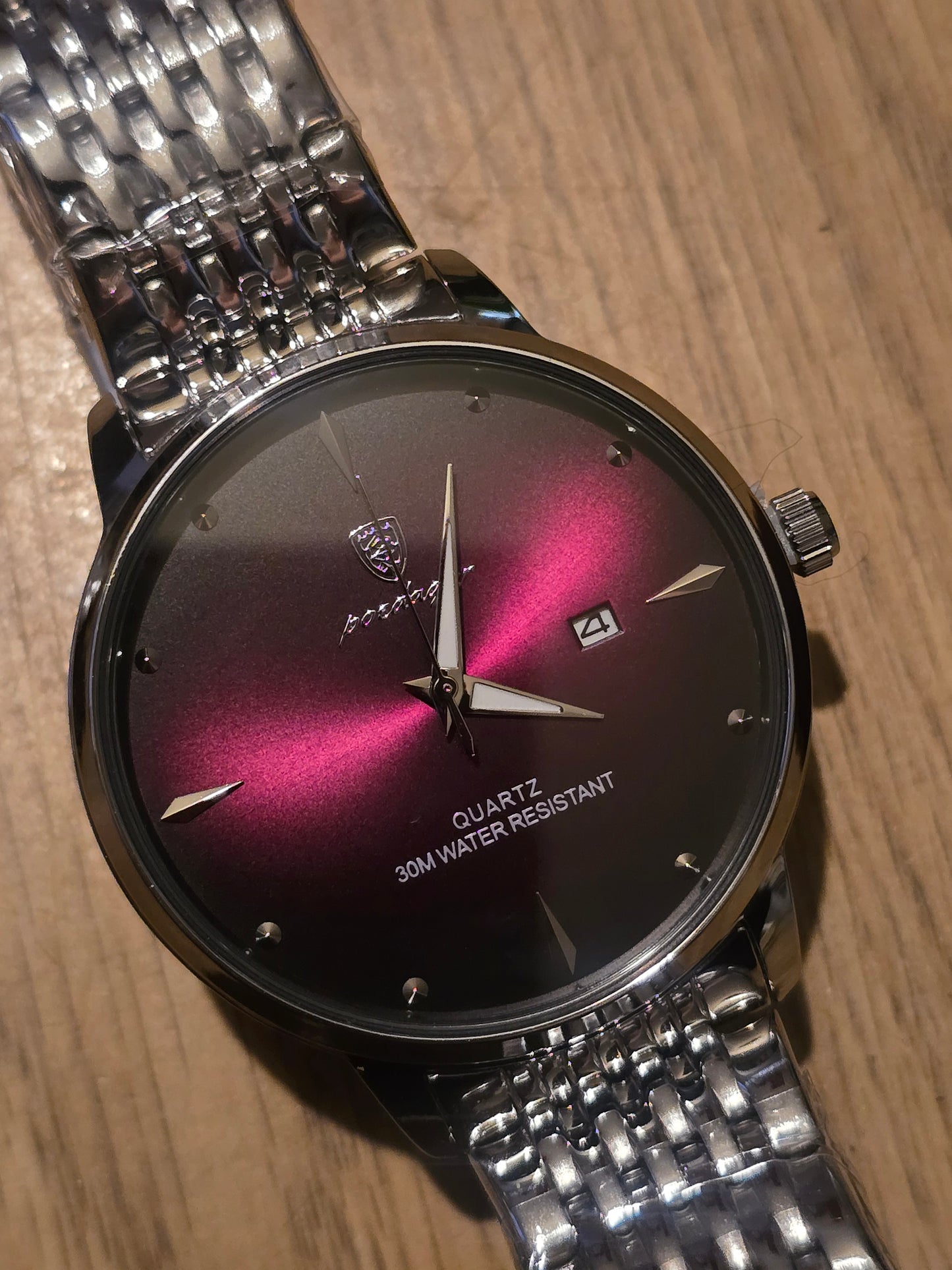 Poedagar Mens Quartz Watch - Purple - New - 1