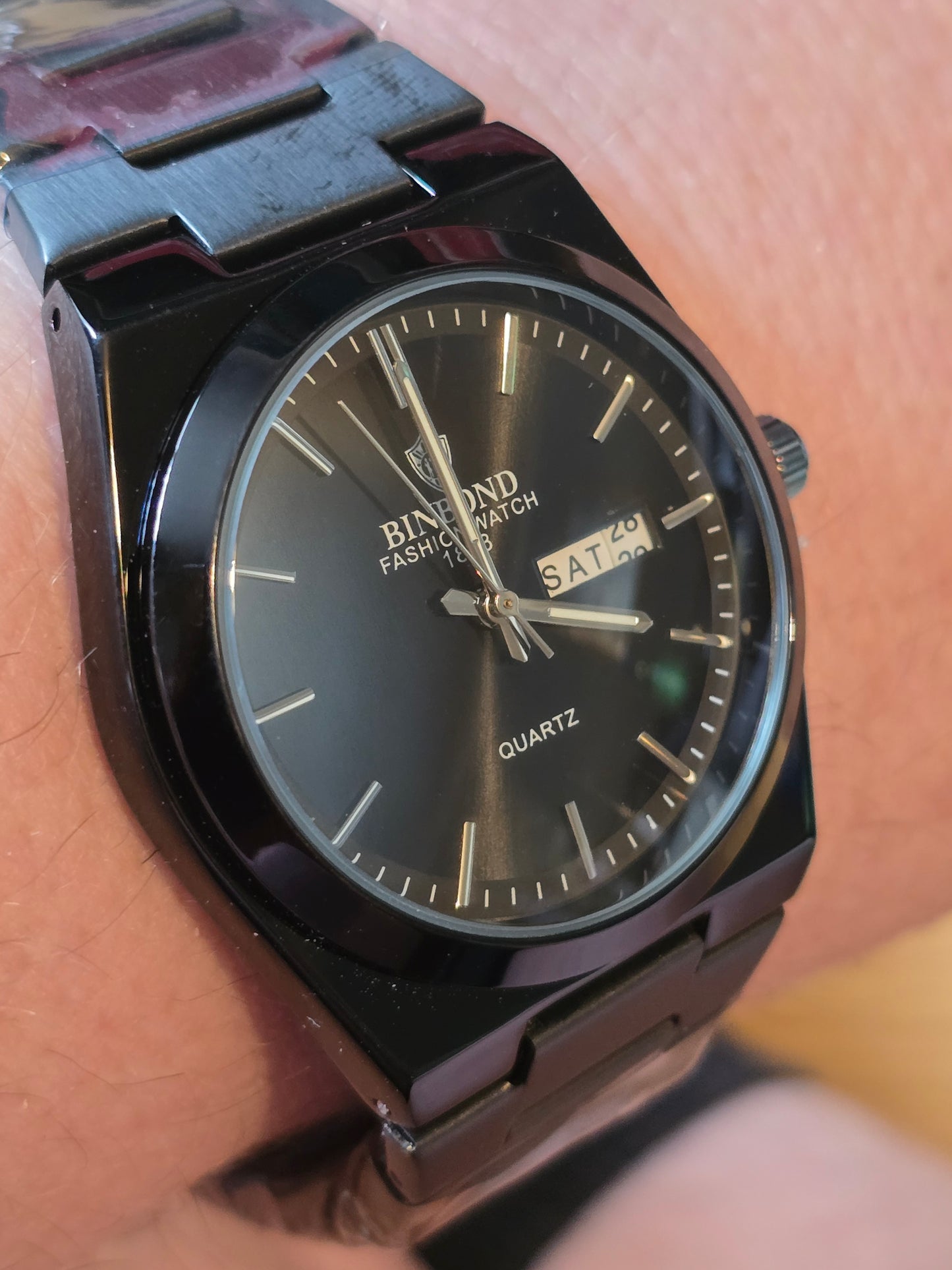 Binbond Mens Quartz Watch - Black - New