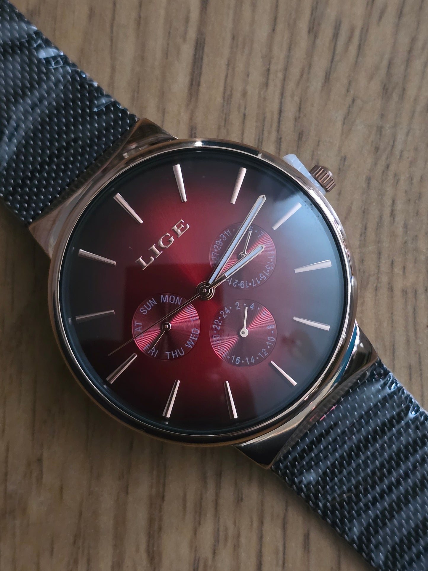 Lige Mens Quartz Watch - New - 1