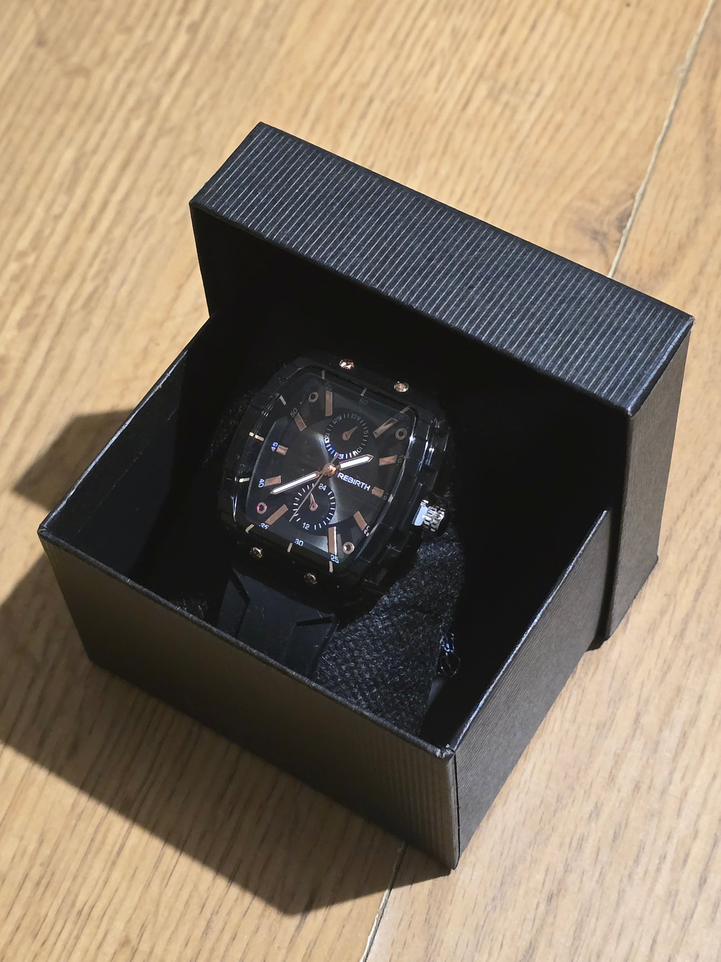 Rebirth Ladies Quartz Watch in Black - New - 1