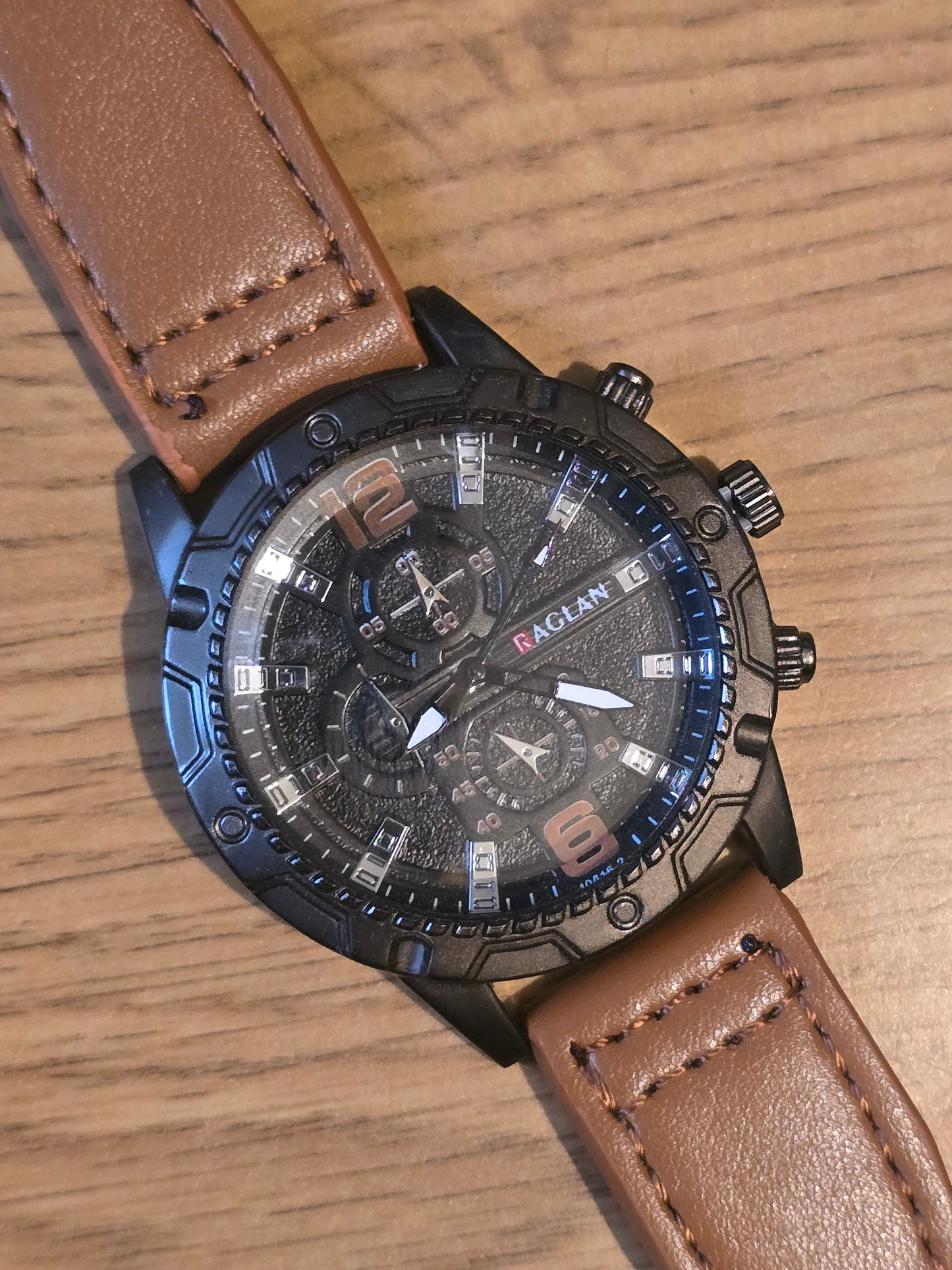 Raglan Mens Quartz Watch - Tan - New - 1