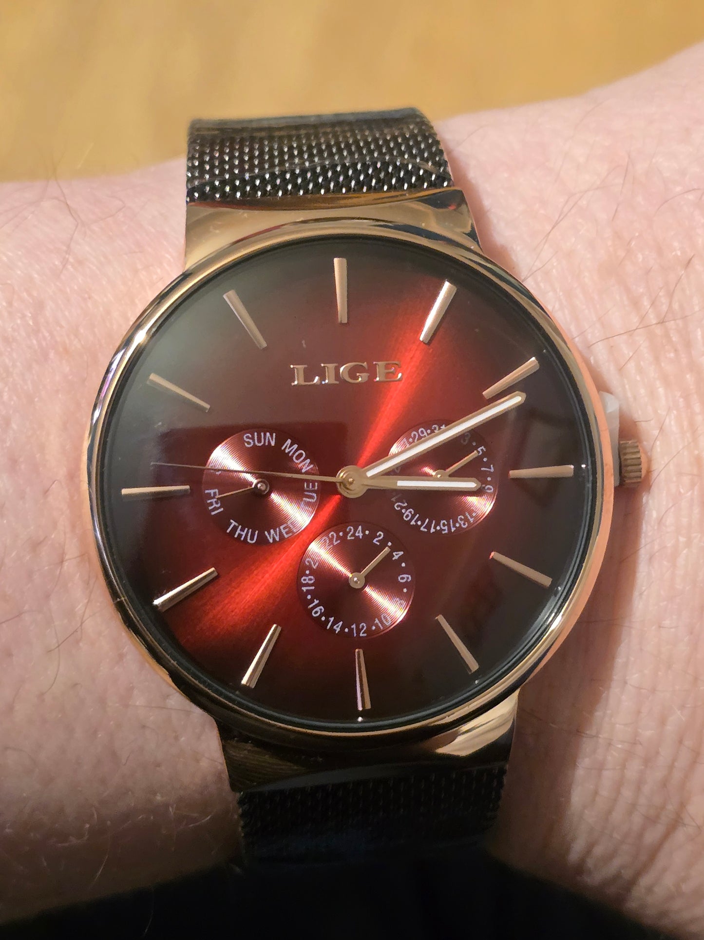 Lige Mens Quartz Watch - New - 1