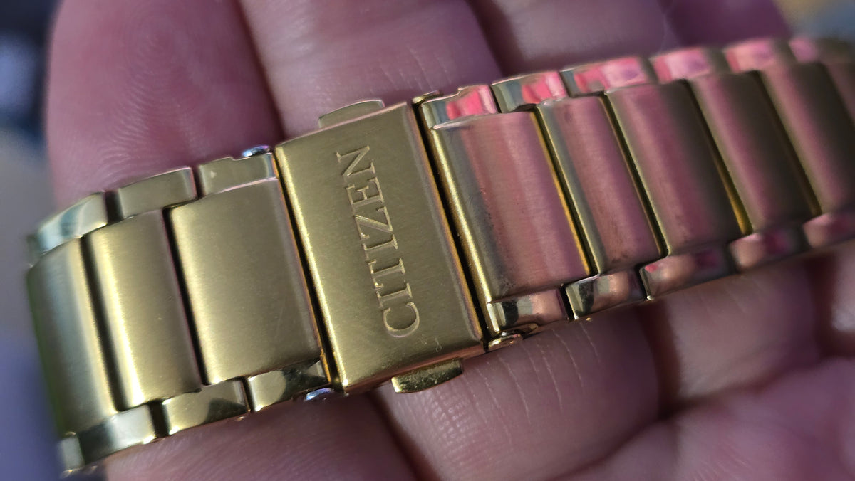 Citizen Eco-Drive Gold Plated Mens Watch - Pre-owned- 1