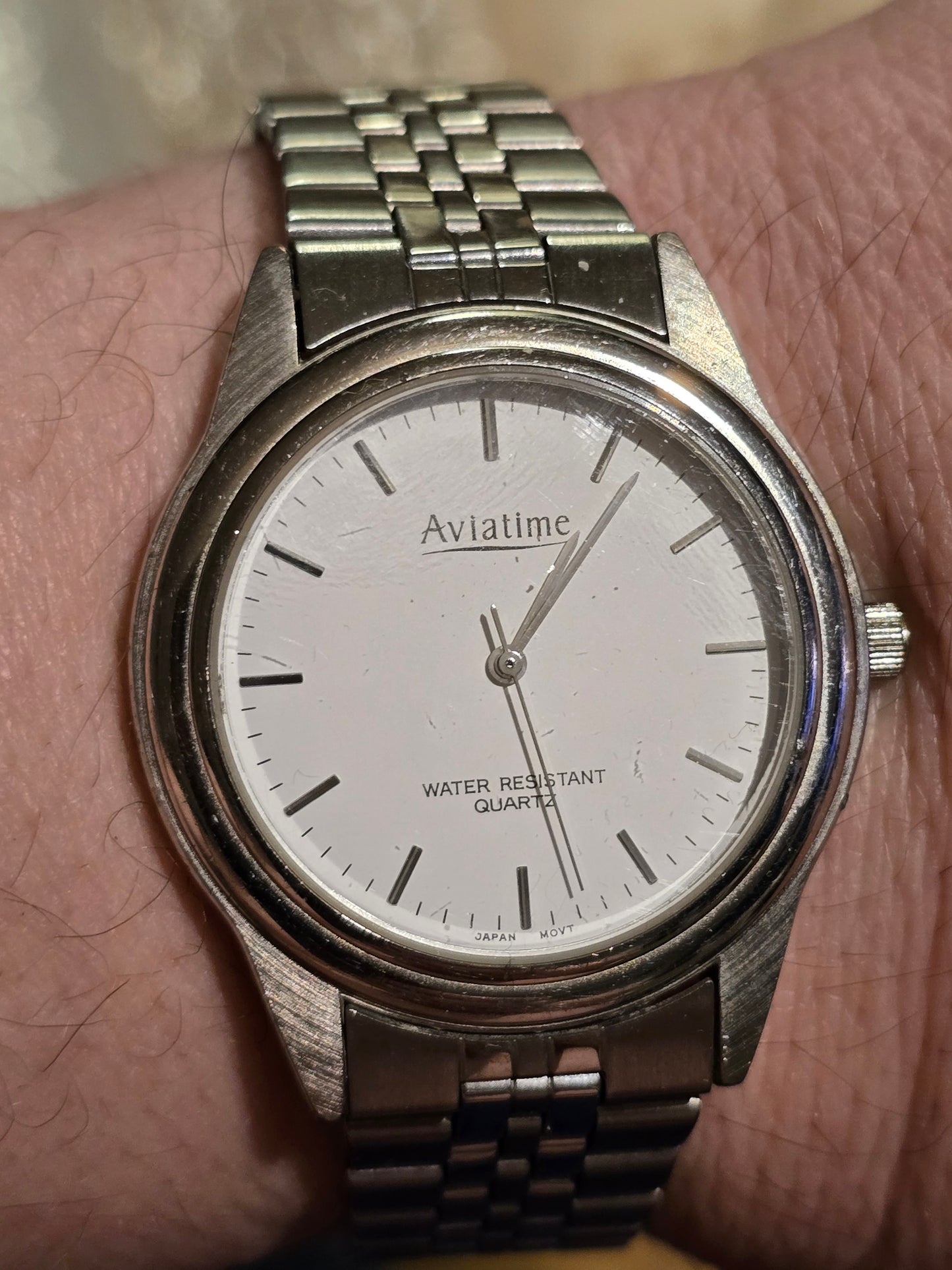 Aviatime Mens Water Resistant Quartz Watch - Pre-owned