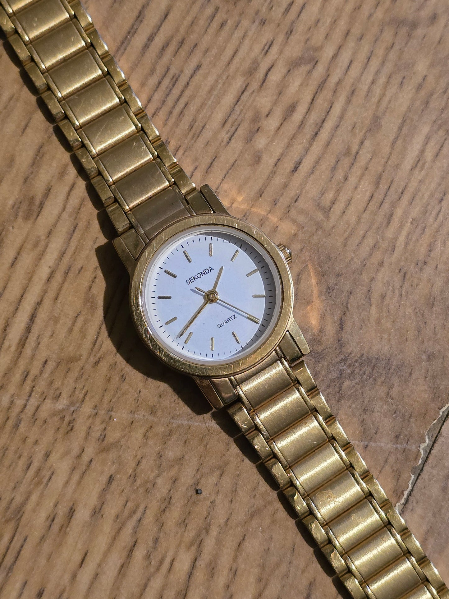 Sekonda Gold Coloured Ladies Quartz Watch - Pre-owned