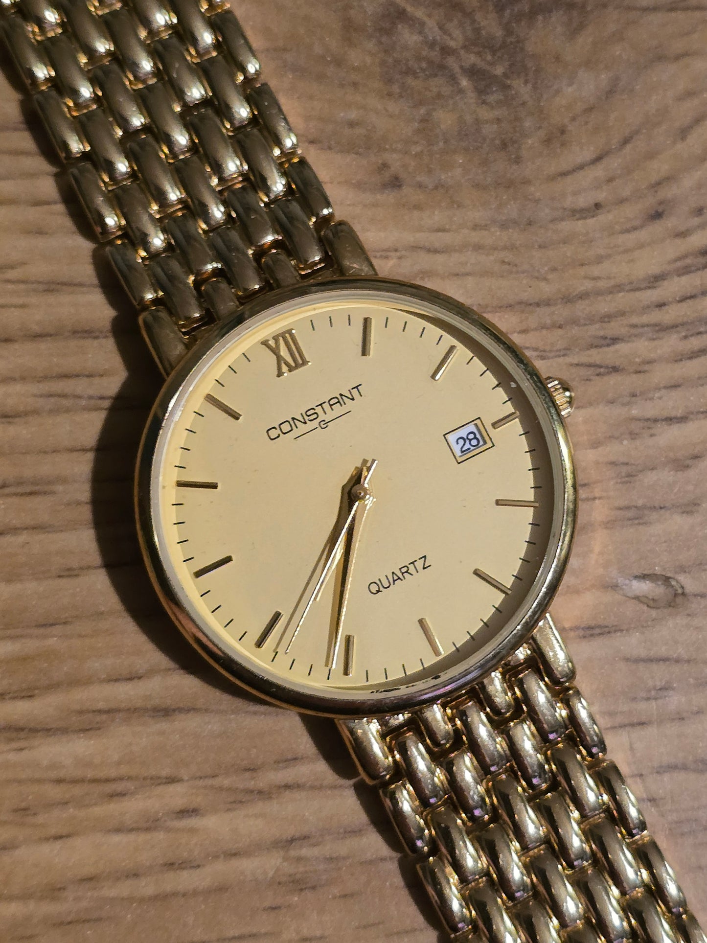 Constant Ladies Gold Coloured Quartz Dress Watch - New