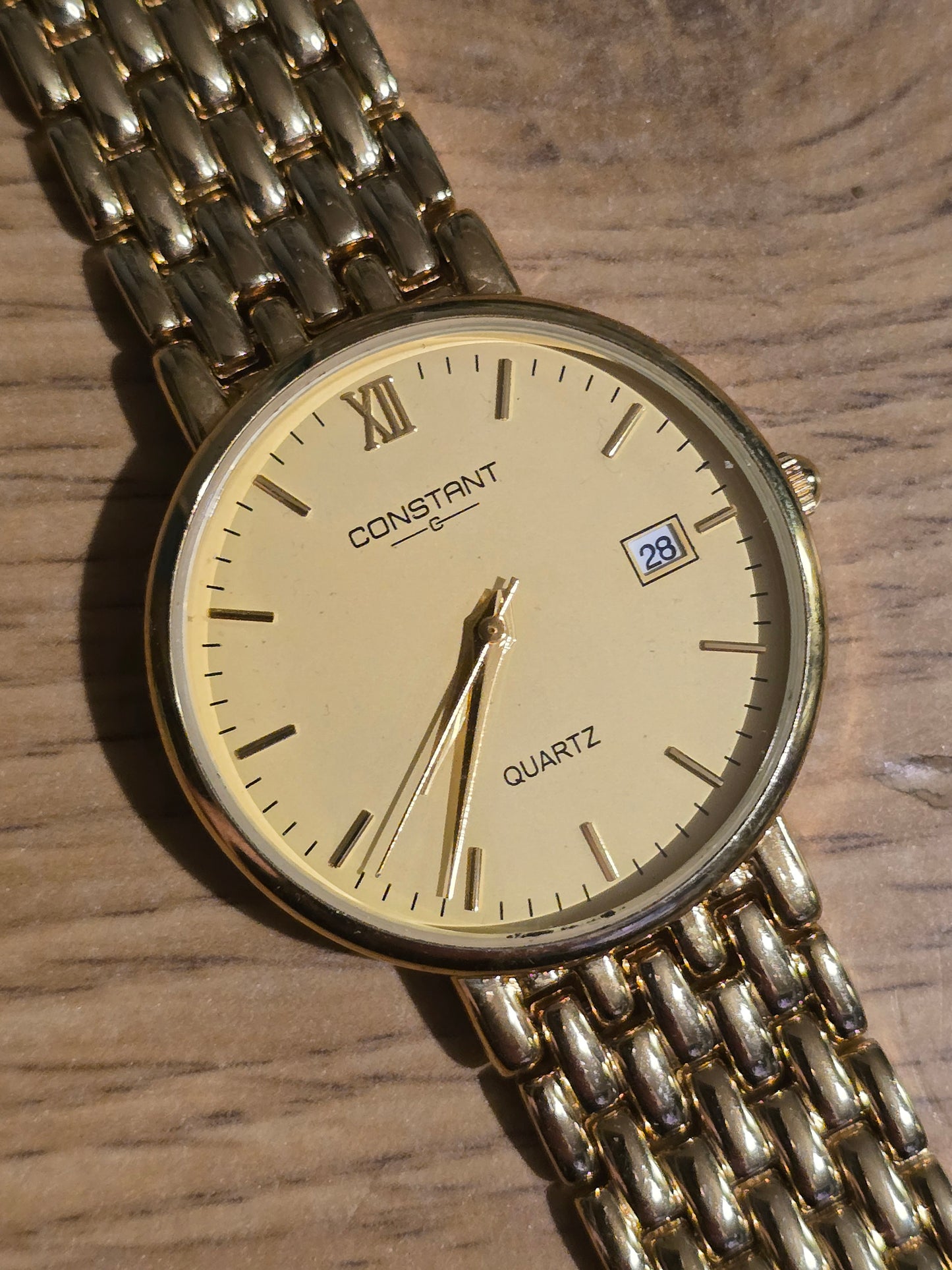 Constant Ladies Gold Coloured Quartz Dress Watch - New