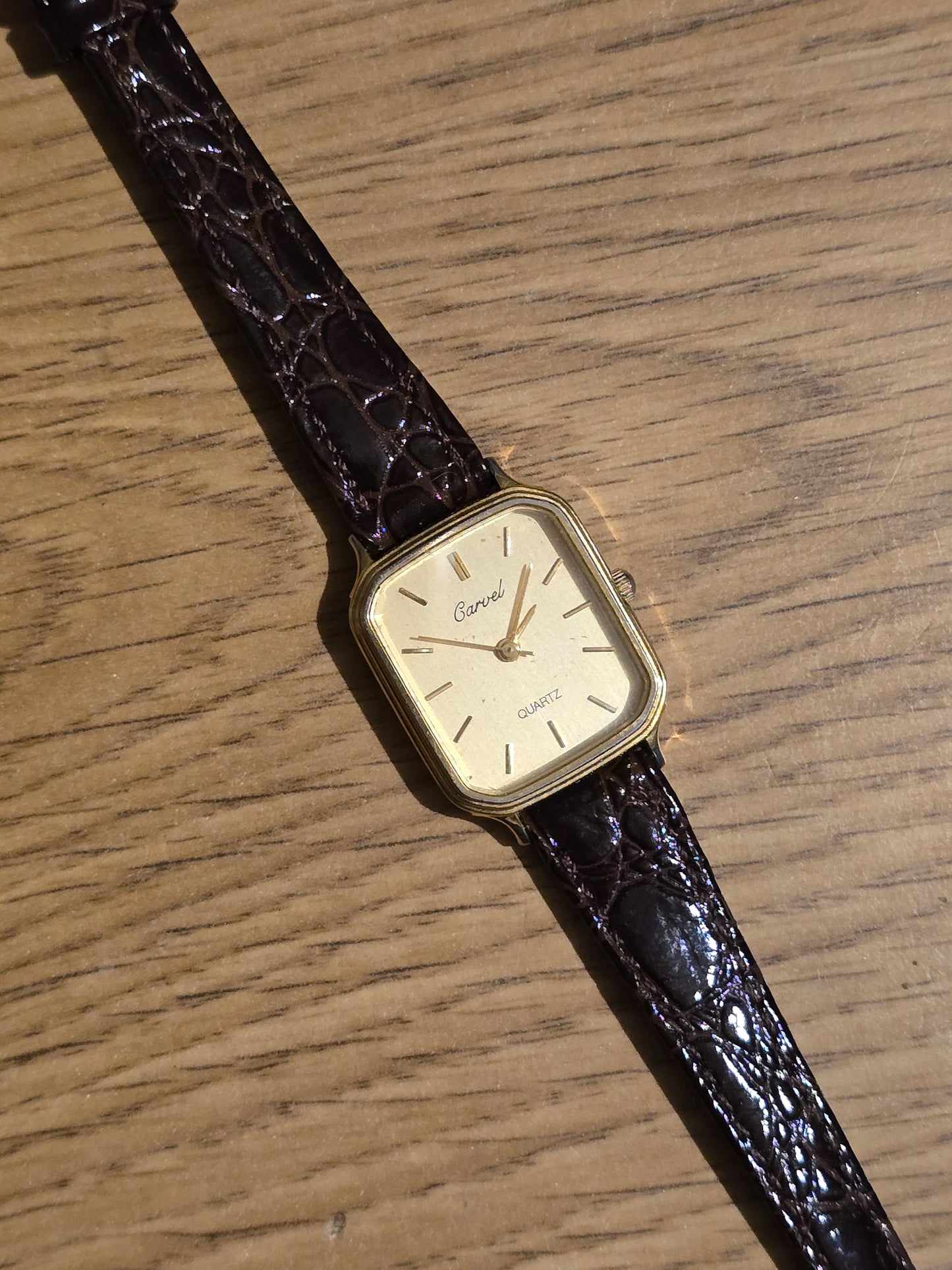 Carvel Gold Coloured Ladies Quartz Watch - Pre-owned