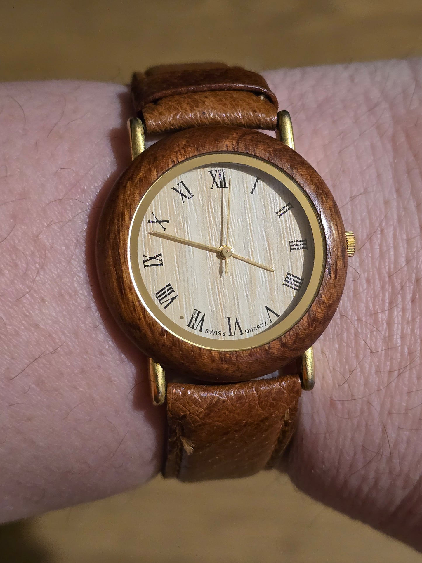 Wooden Style Ladies Quartz Watch - Pre-owned