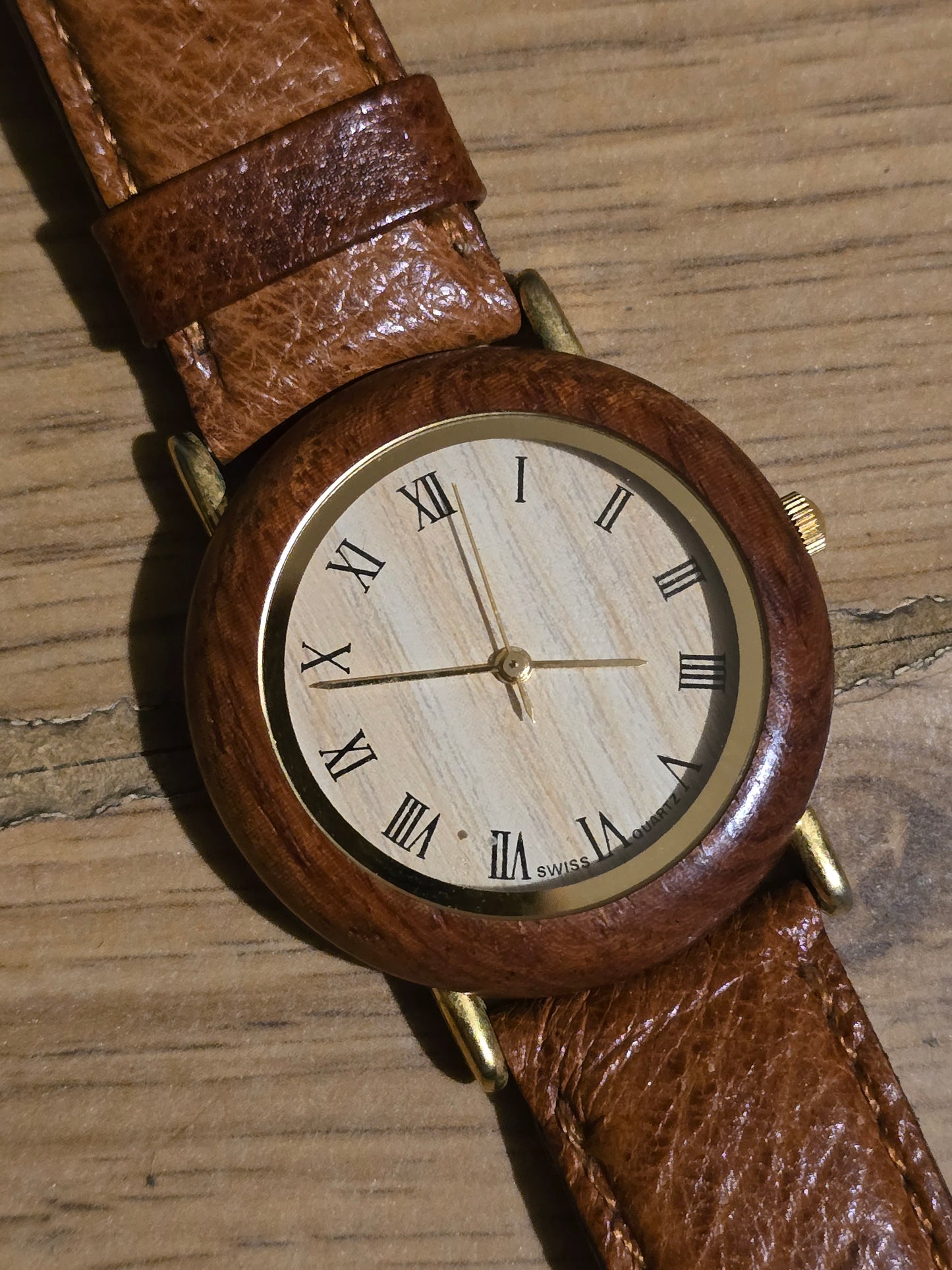 Wooden Style Ladies Quartz Watch - Pre-owned