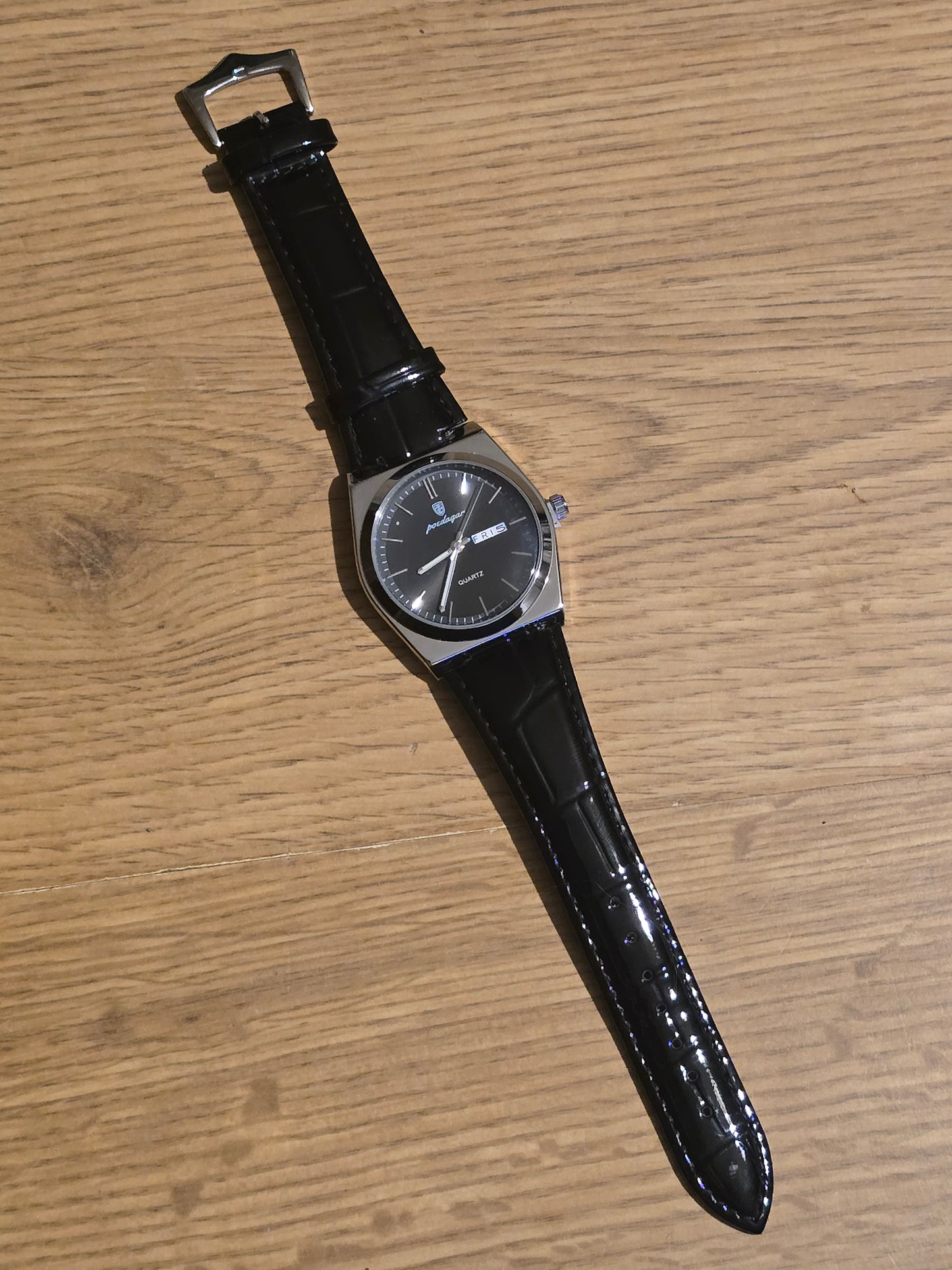 Poedagar Mens Quartz Watch - Black - New - 2