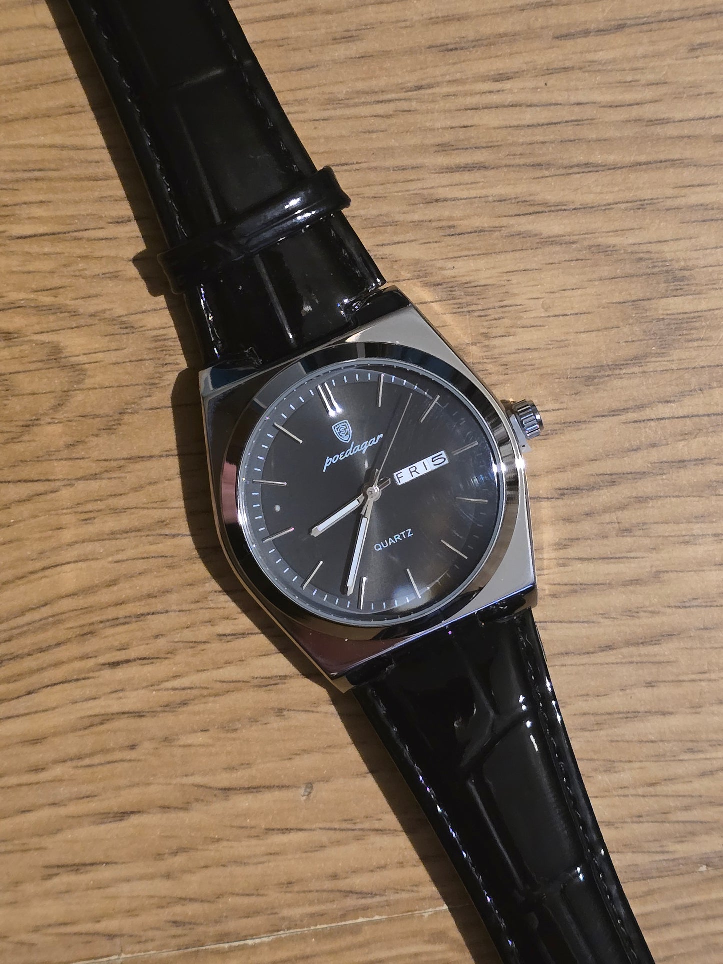 Poedagar Mens Quartz Watch - Black - New - 2