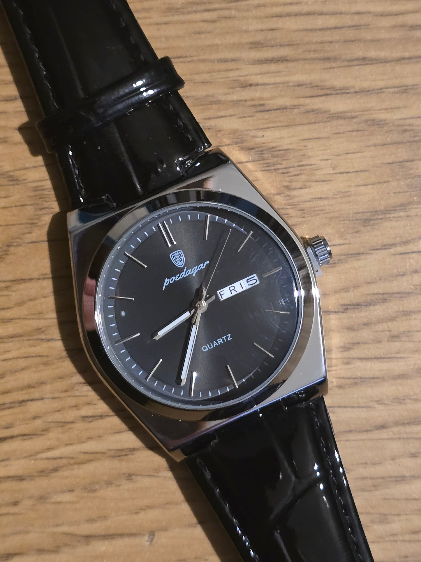 Poedagar Mens Quartz Watch - Black - New - 2