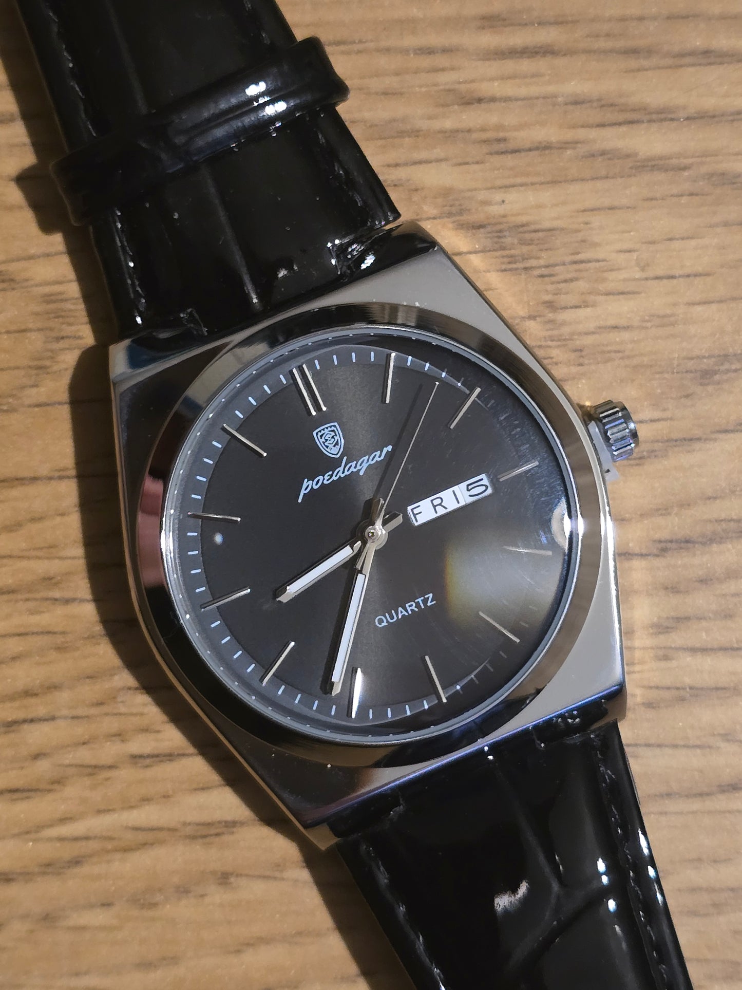 Poedagar Mens Quartz Watch - Black - New - 2