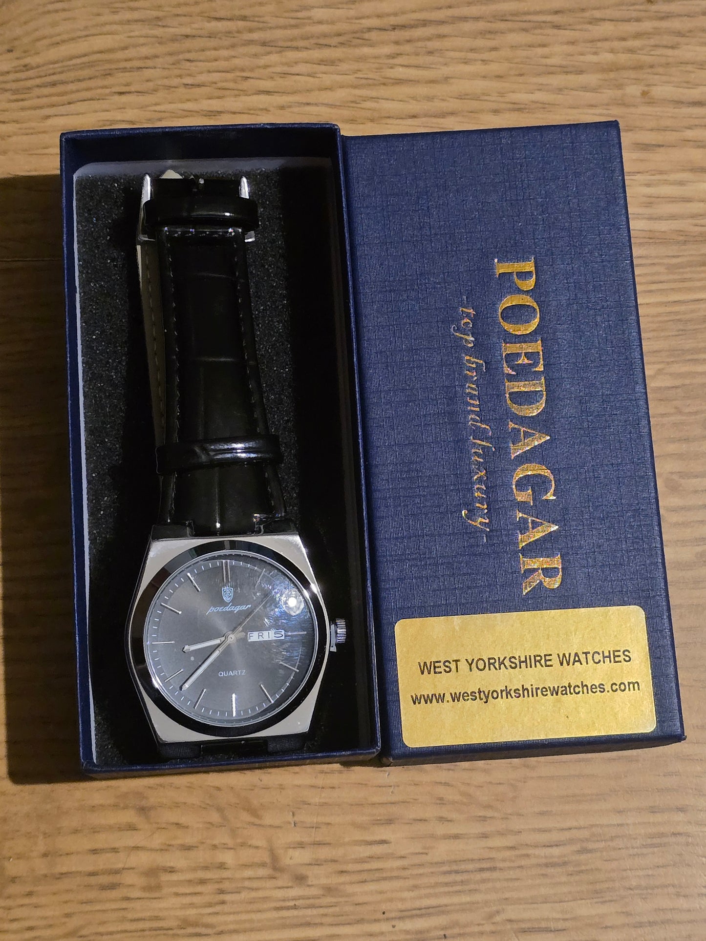 Poedagar Mens Quartz Watch - Black - New - 2
