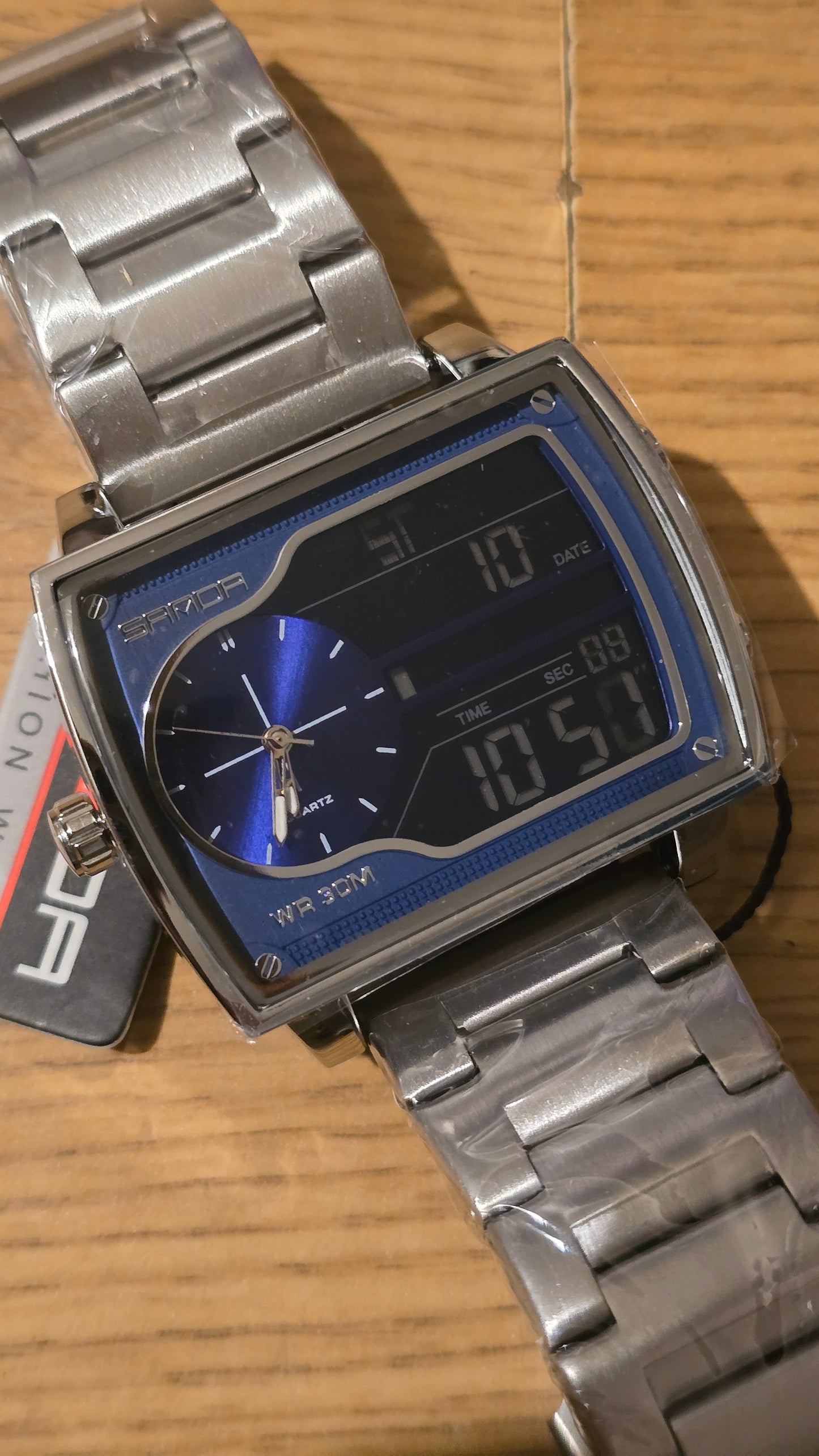 Sanda Mens Analogue / Digital Quartz Watch - New - 1