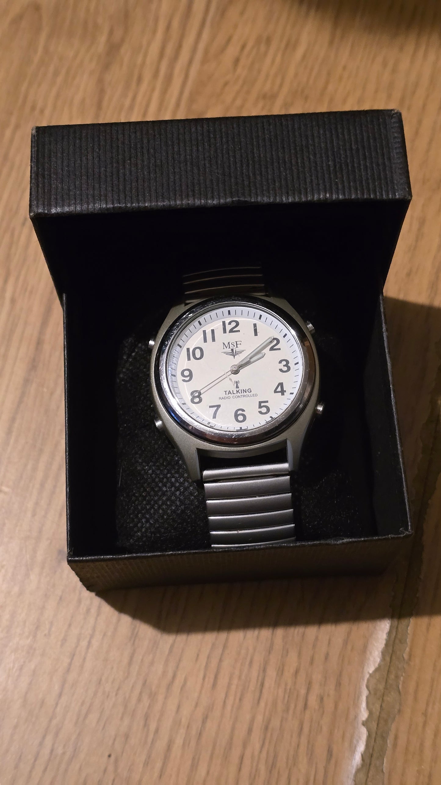 MSF Mens Radio Controlled Talking Watch