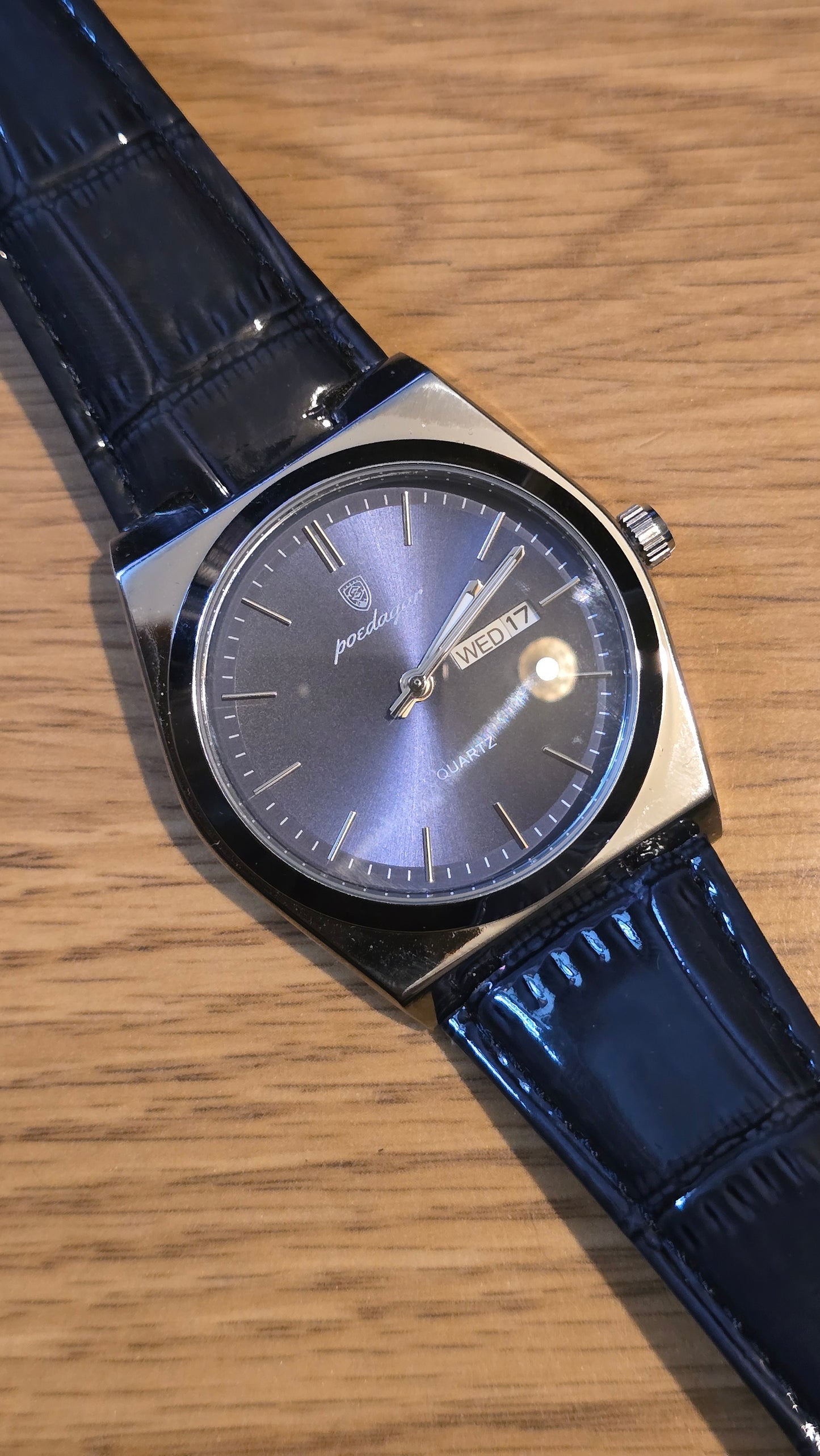Poedagar Mens Quartz Watch - Blue - New - 1