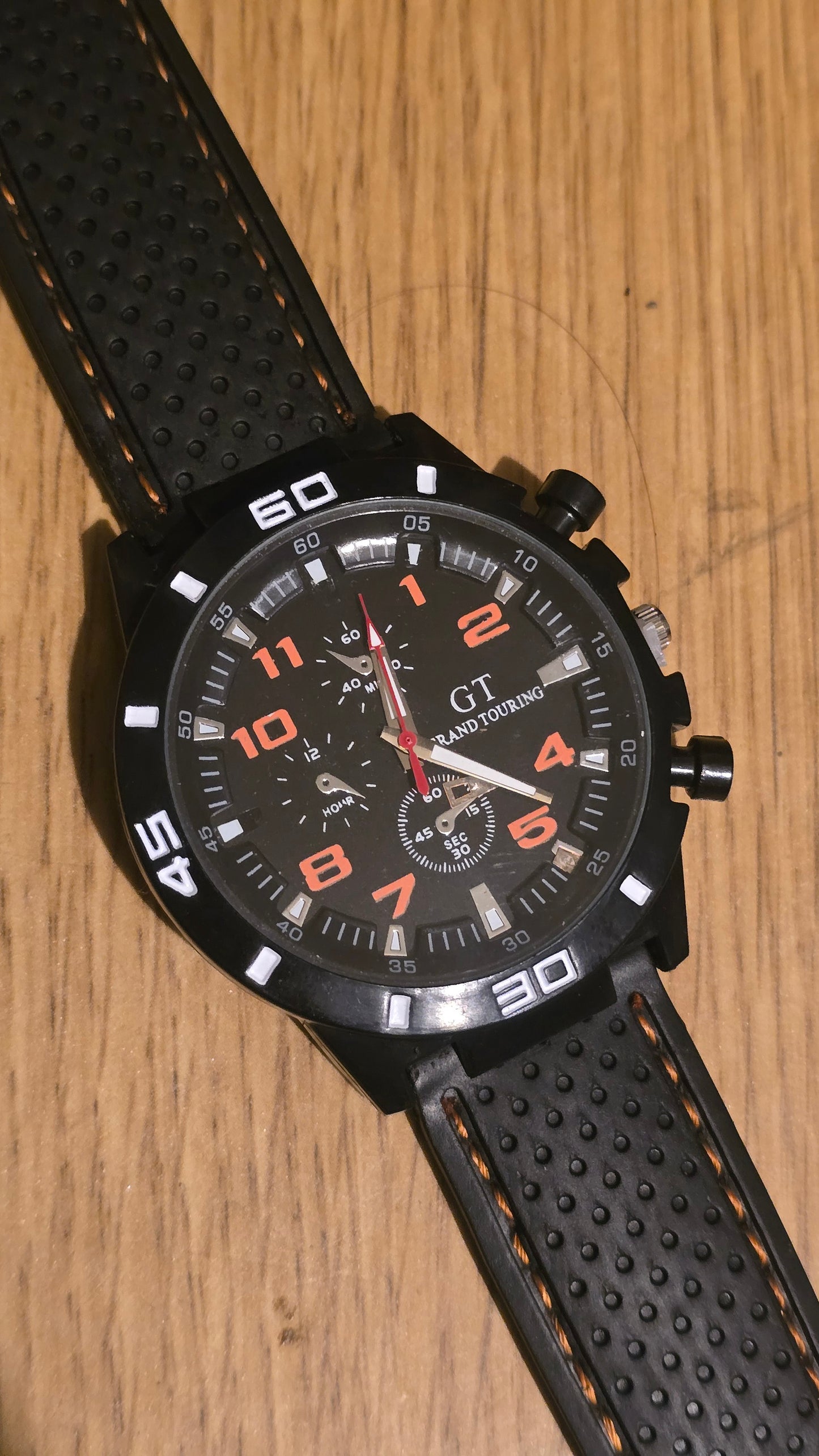 G.T Mens Quartz Watch - Orange - New