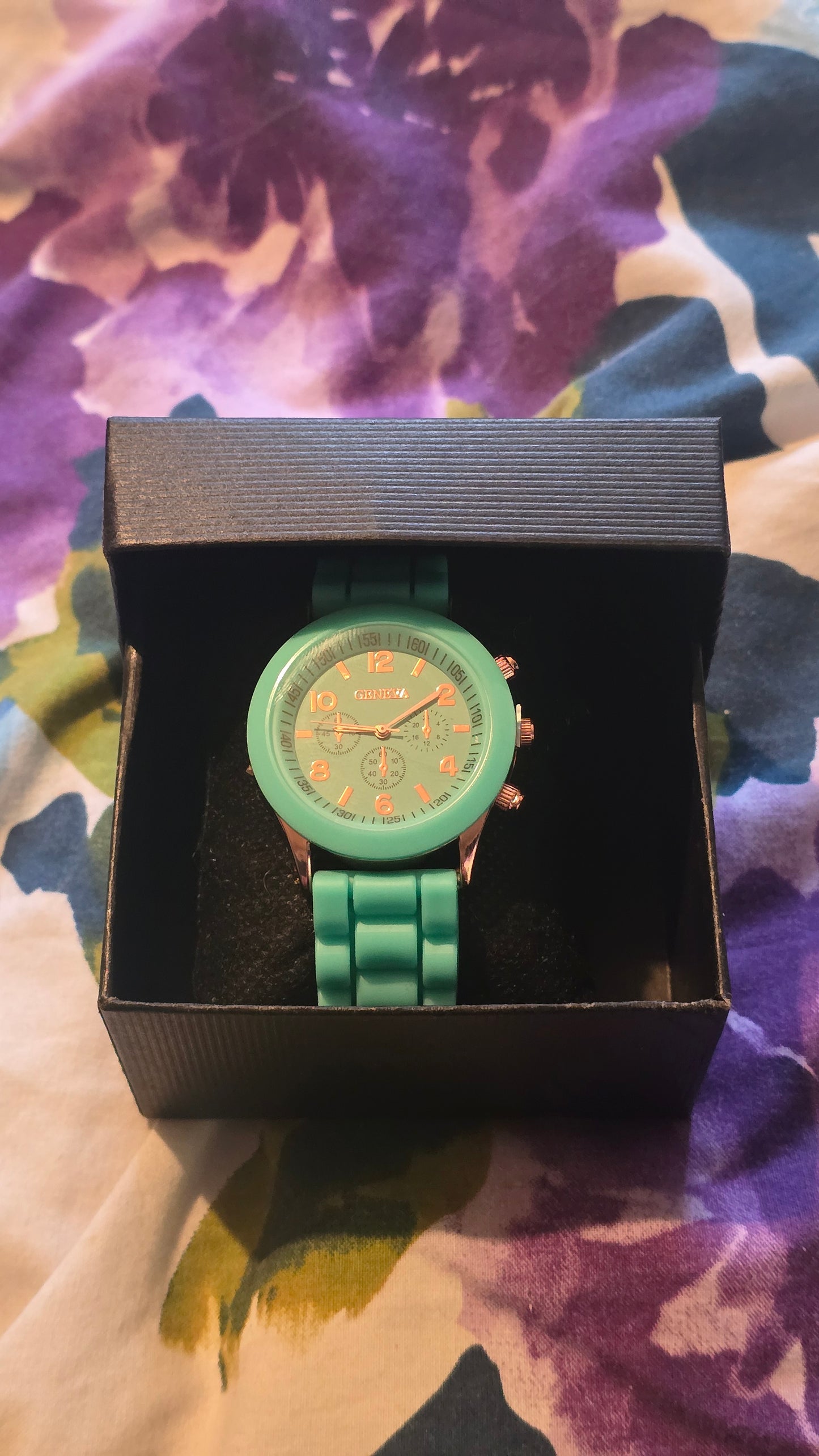 Geneva Ladies Quartz Watch - Turquoise - New