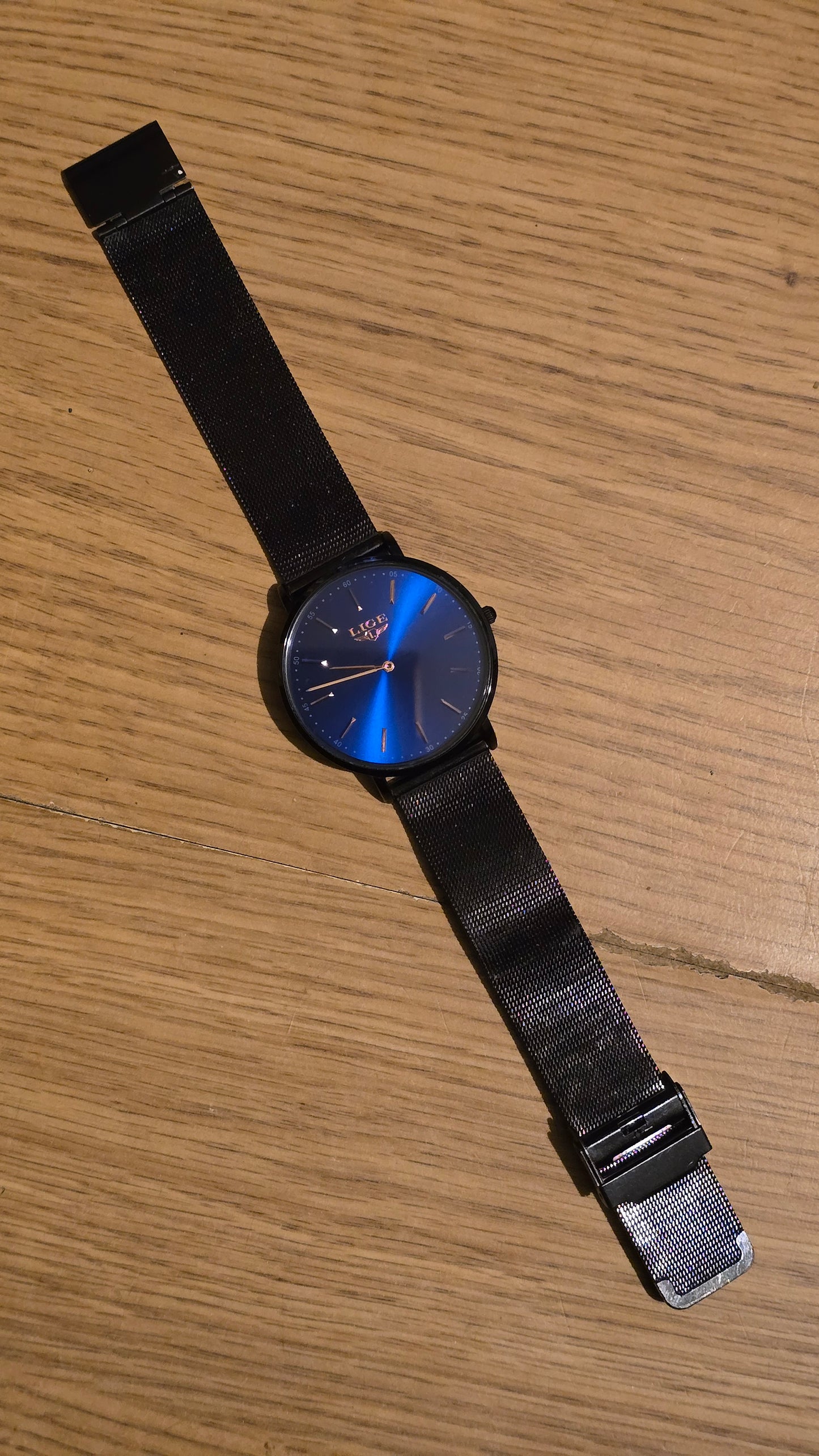 Lige Mens Quartz Dress Watch - New