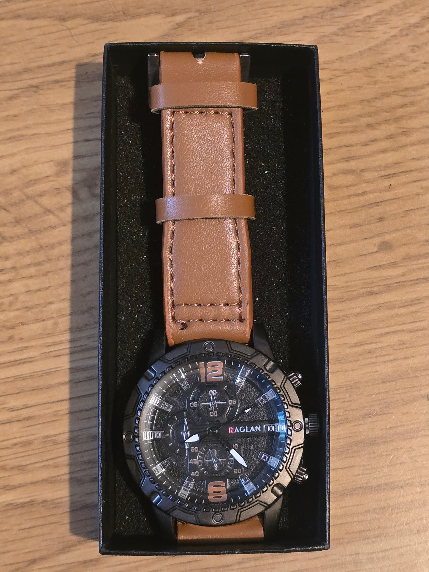 Raglan Mens Quartz Watch - Tan - New - 1