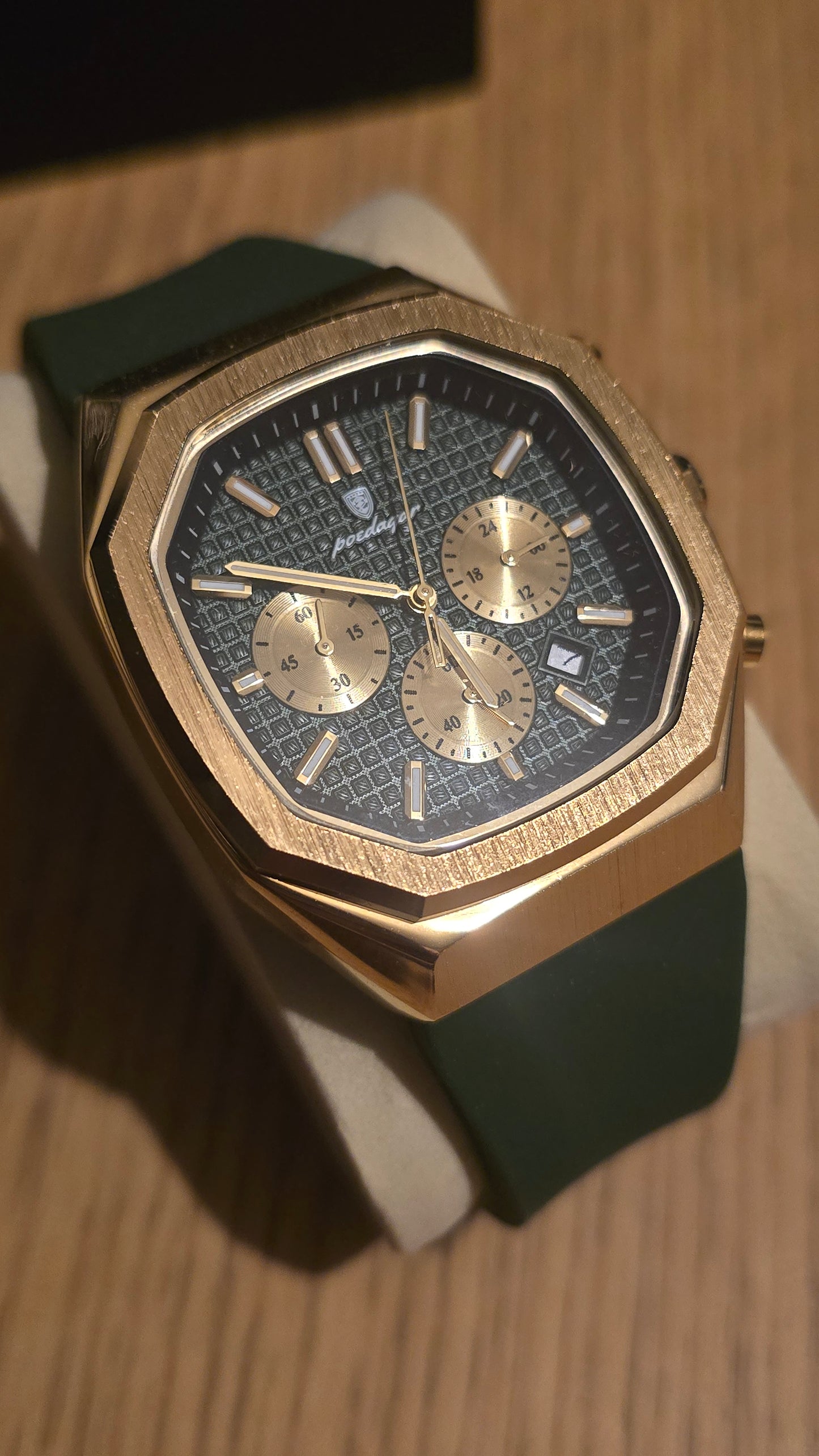 Poedagar Mens Chronograph Quartz Watch - New - 1