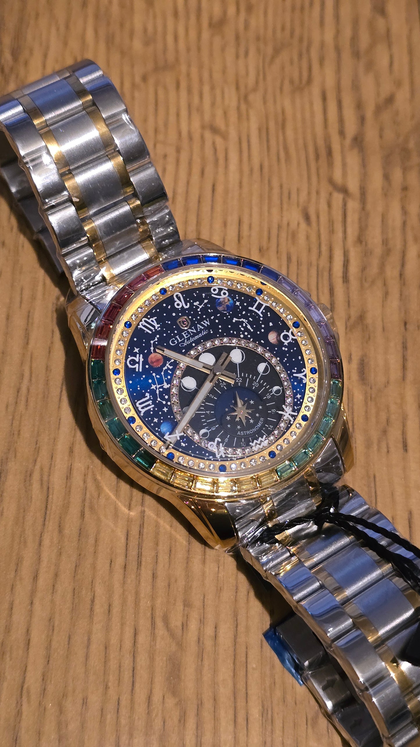 Glenaw Zodiac Constellation Automatic Self-Winding Mens Watch - 1