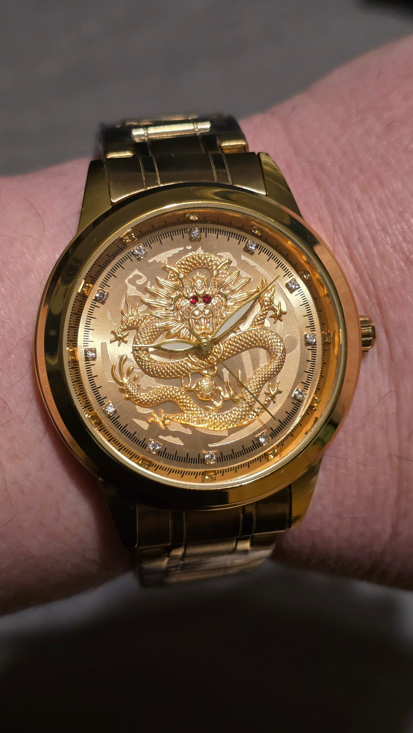 Fngeen Golden Dragon Mens Automatic Mechanical Self-Winding Watch - New - 1