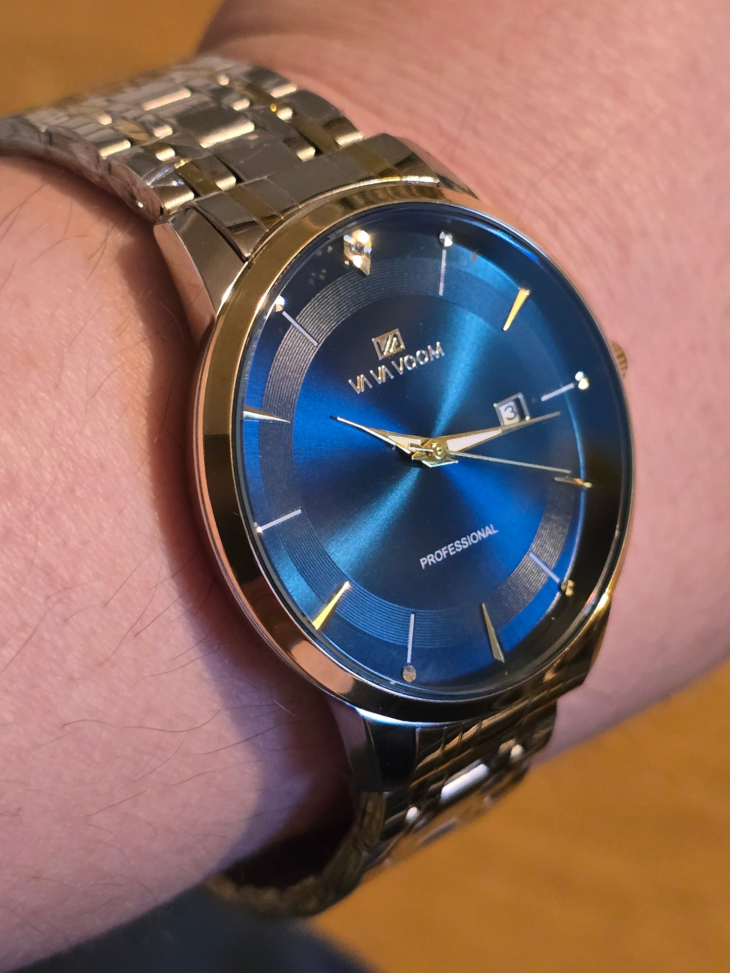 Va Va Voom Bi-Coloured Mens Quartz Watch - Blue - New - 2