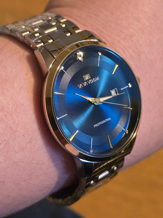 Va Va Voom Bi-Coloured Mens Quartz Watch - Blue - New - 2