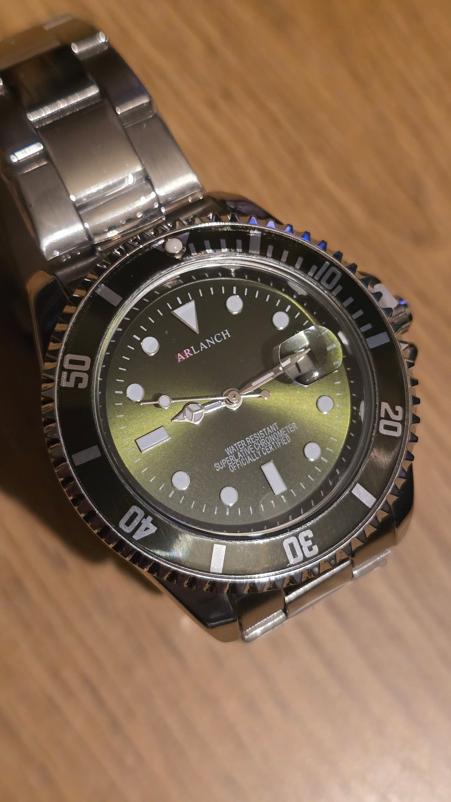 Arlanch Mens Quartz Watch - Green - New - 1