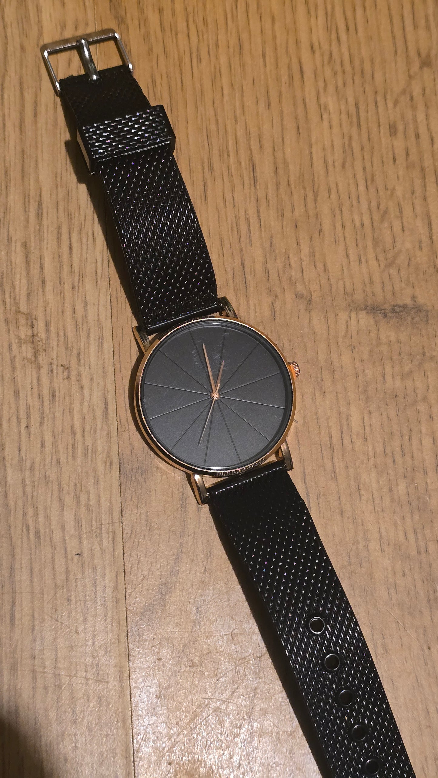 Ladies Black Mesh Quartz Watch - New