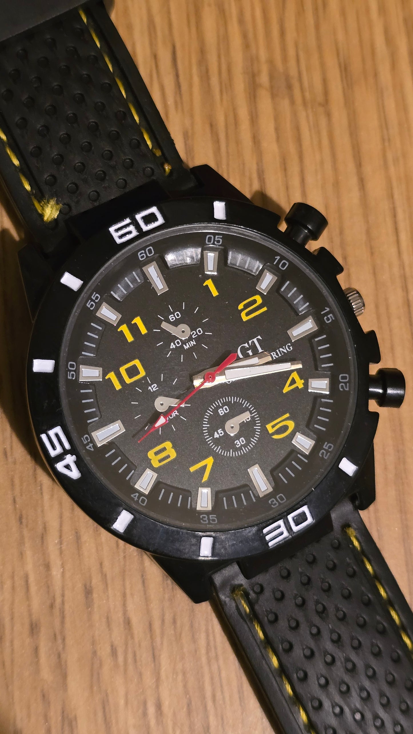 G.T Mens Quartz Watch - Yellow - New