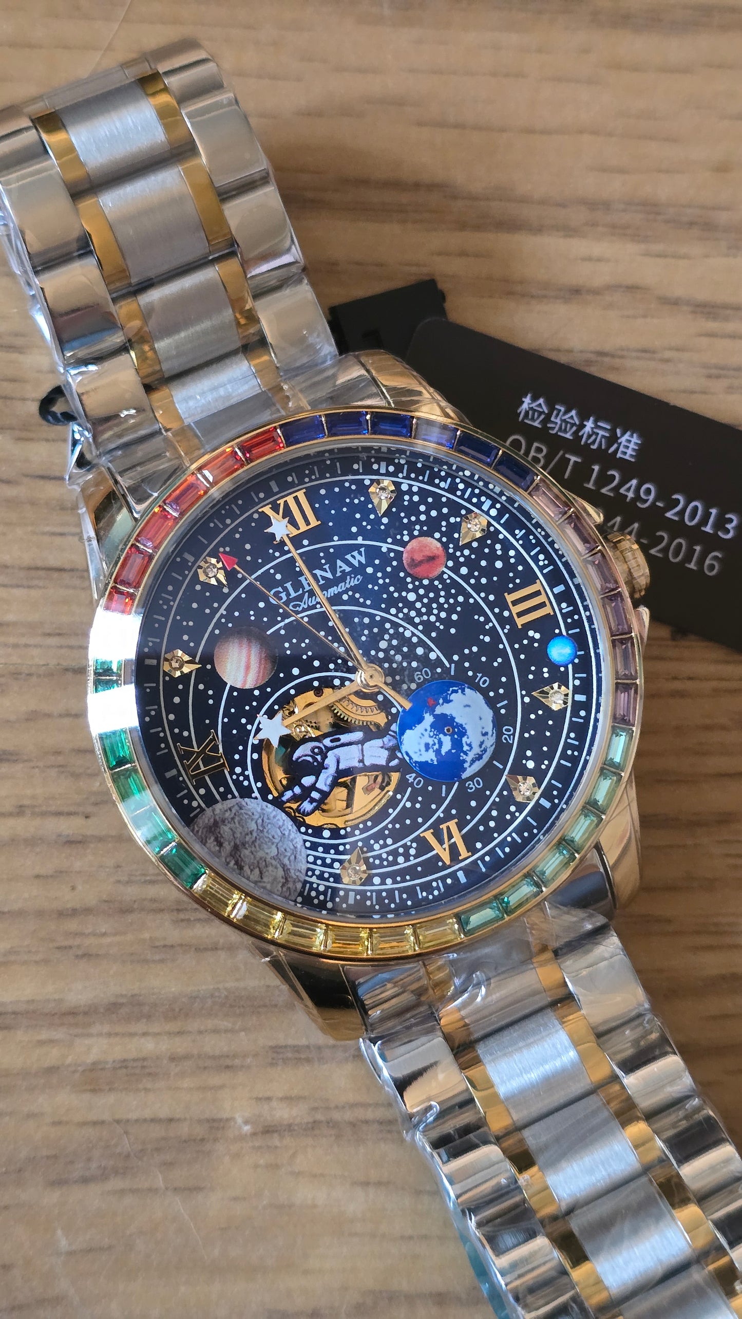 Glenaw Spaceman Constellation Automatic Self-Winding Mens Watch - New - 1