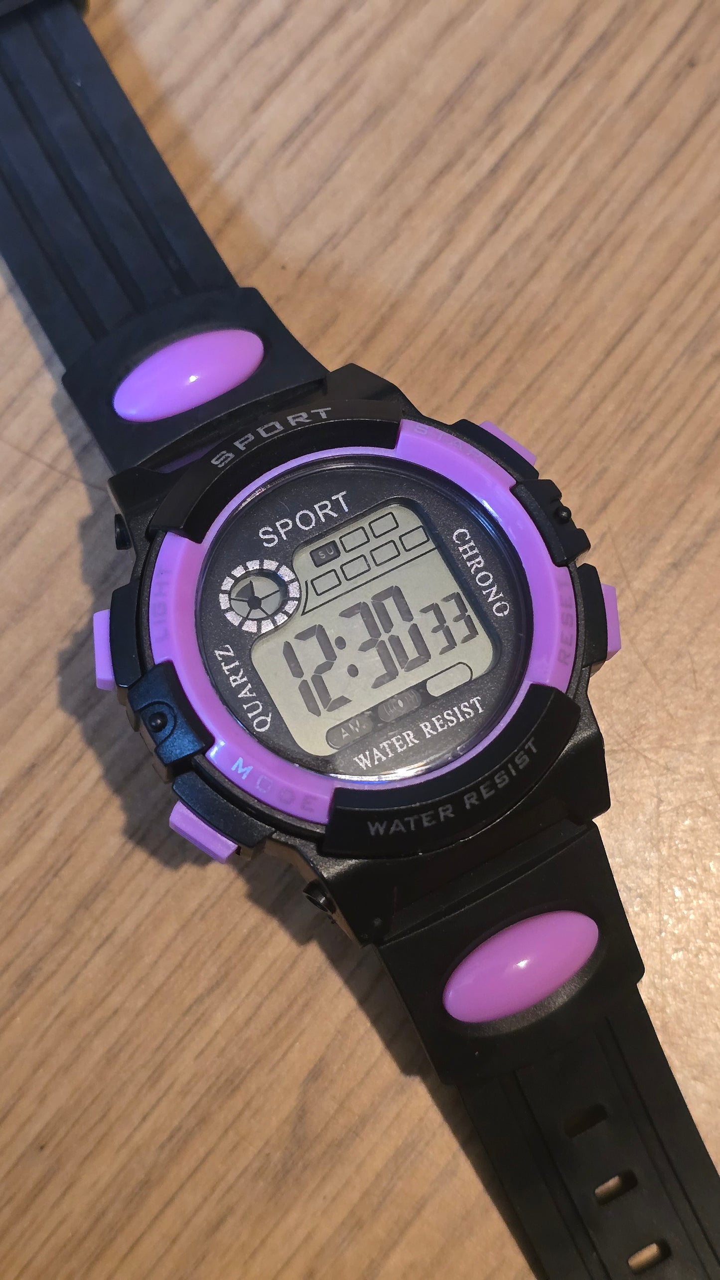 WYW Digital Sports Watch - Unisex - Purple - New