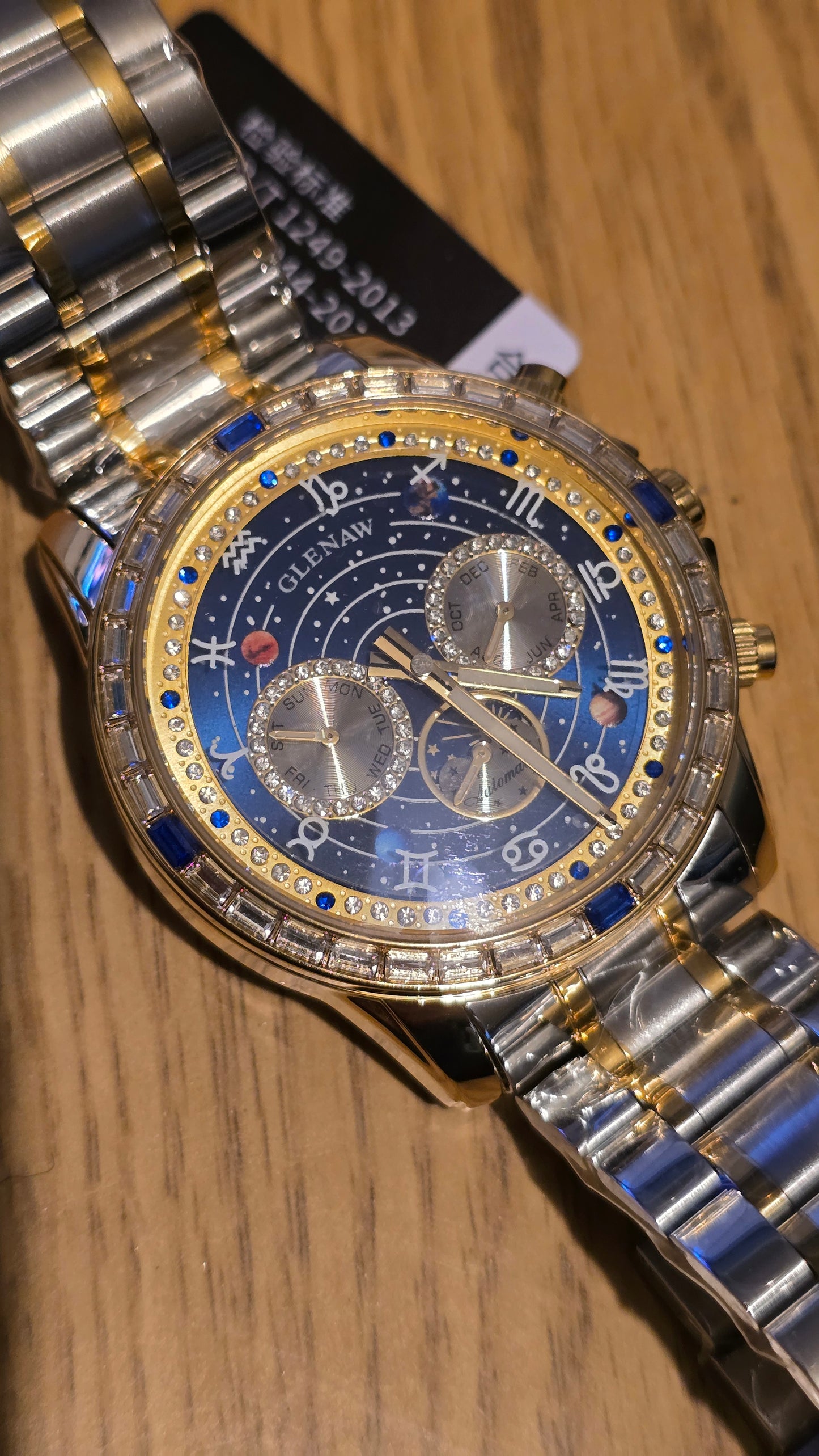 Glenaw Zodiac Starry Automatic Self-Winding Mens Watch - 1