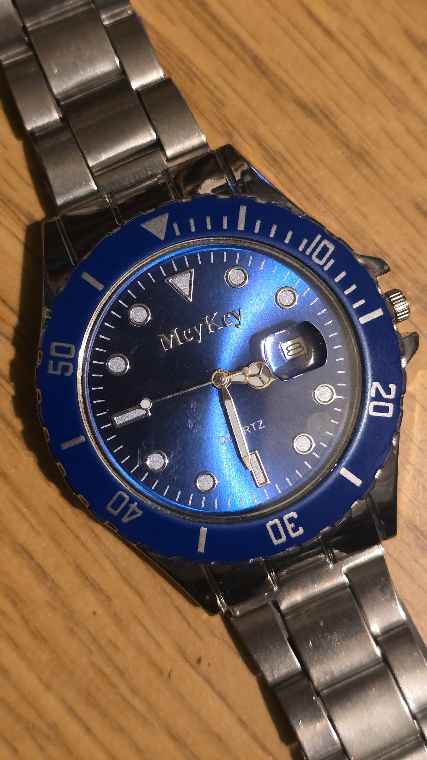 MeyKey Mens Quartz Watch - Blue - New
