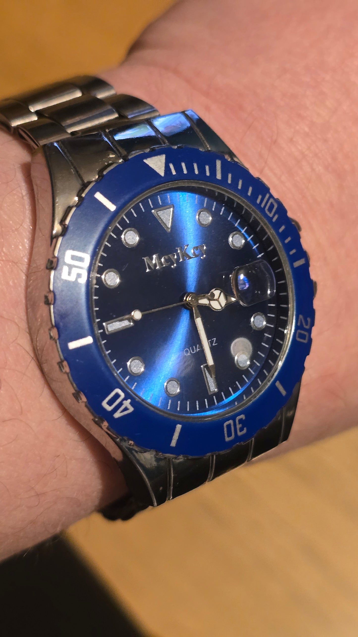 MeyKey Mens Quartz Watch - Blue - New