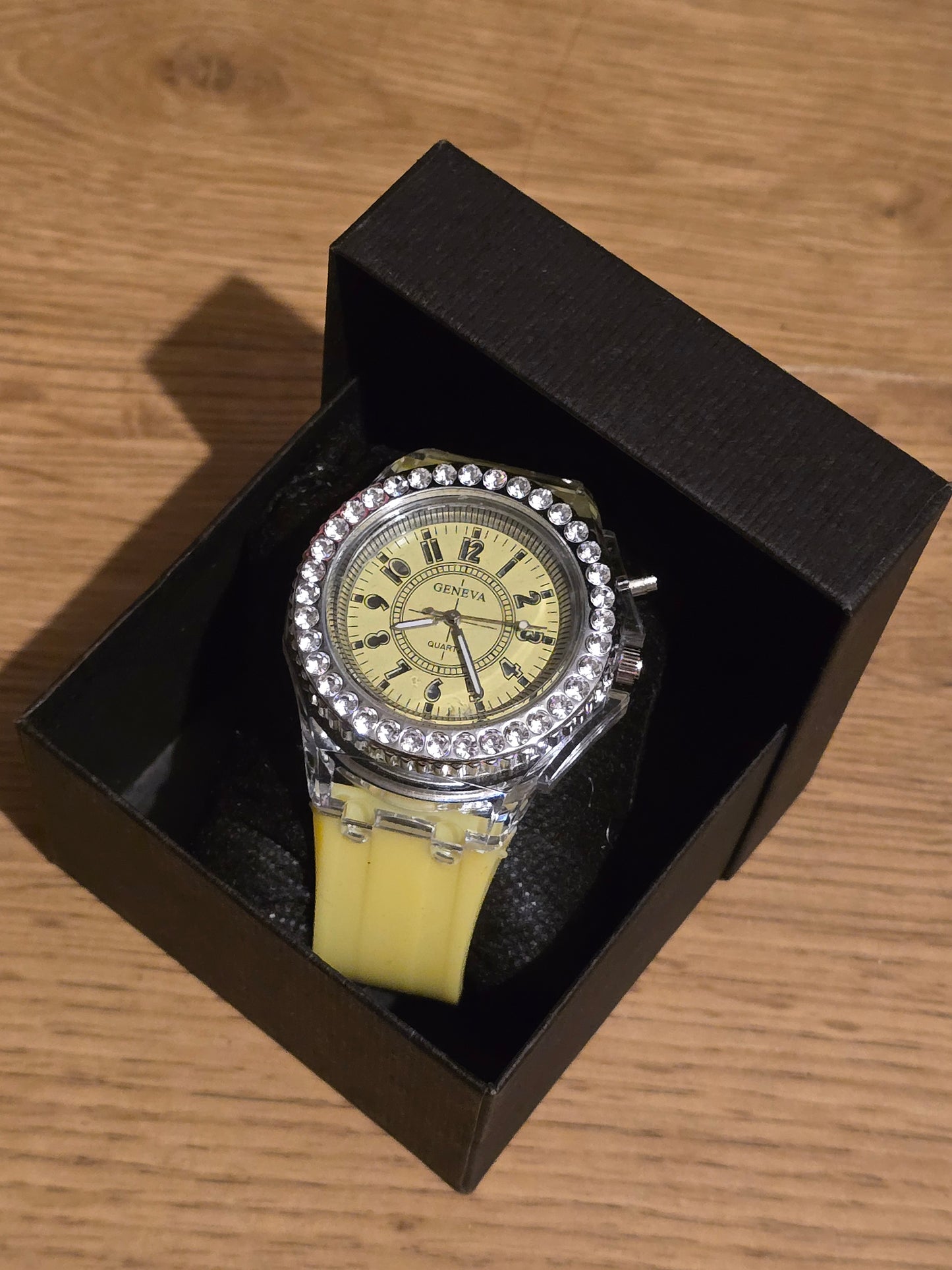 Geneva Unisex Multi-coloured LED Quartz Watch - New