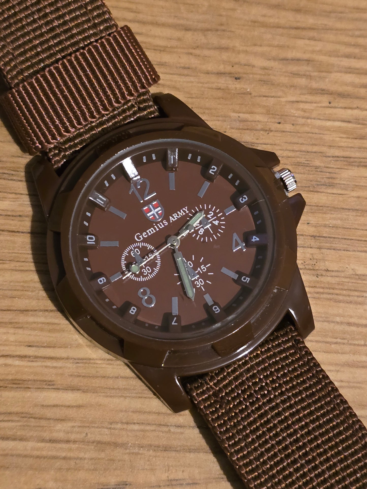 Gemius Army Unisex Quartz Watch - Brown - New