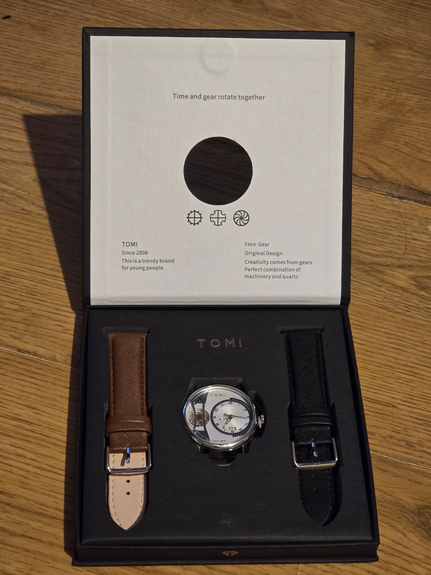 Tomi Face Gear Mens Quartz Watch - New - 1