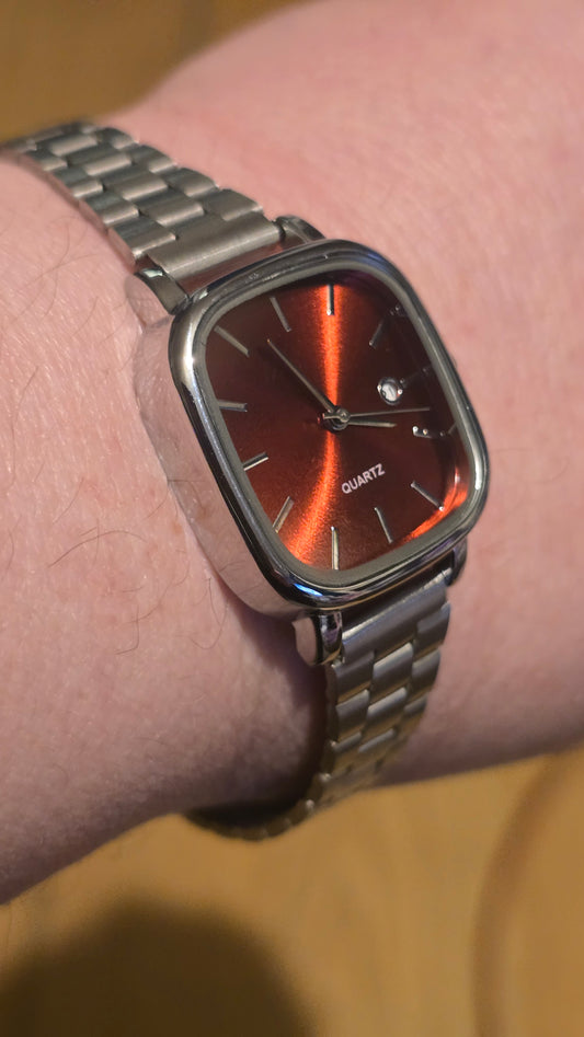 Ladies Quartz Watch - Red - New