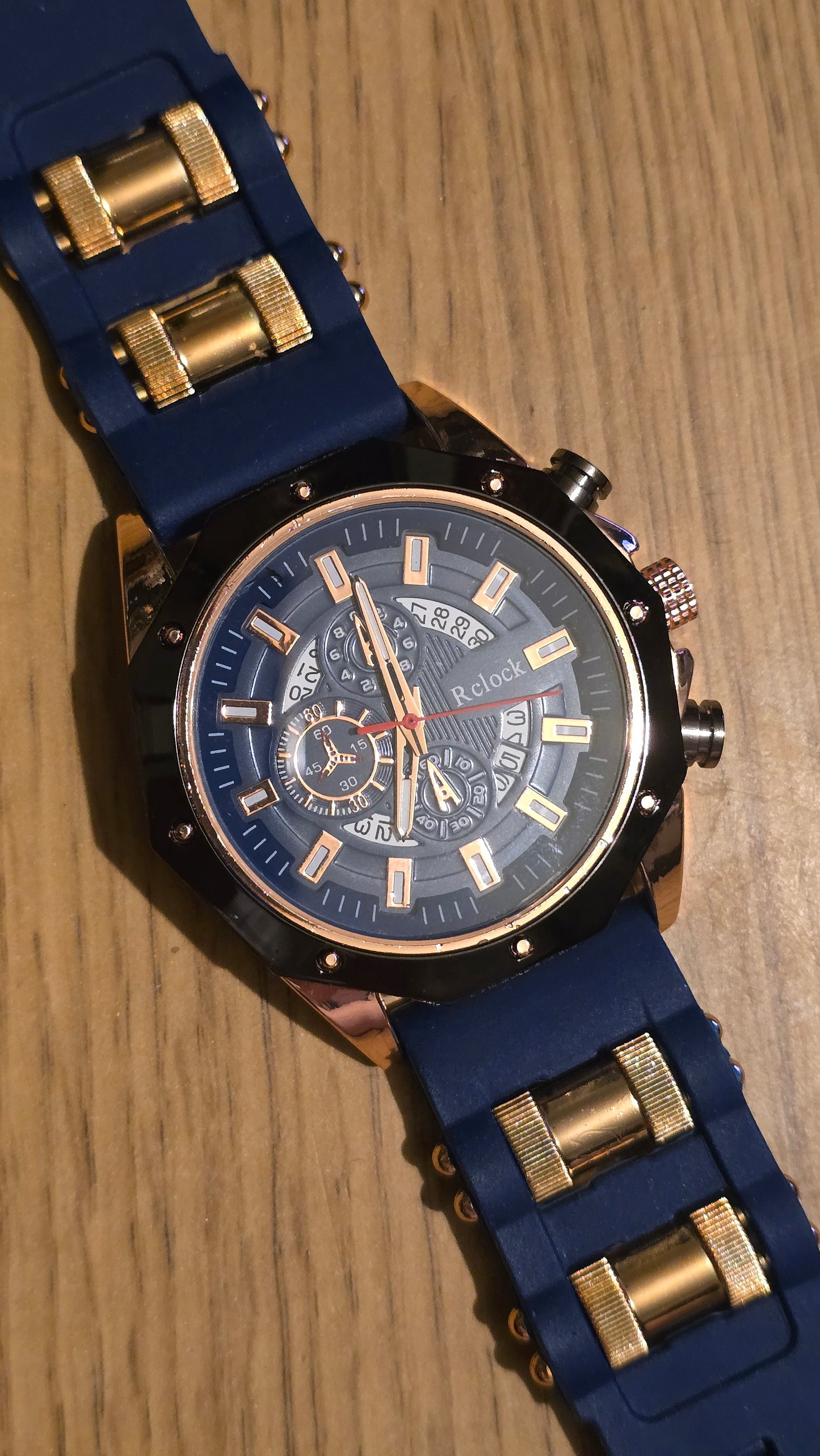 RClock Mens Quartz Watch - Blue - New