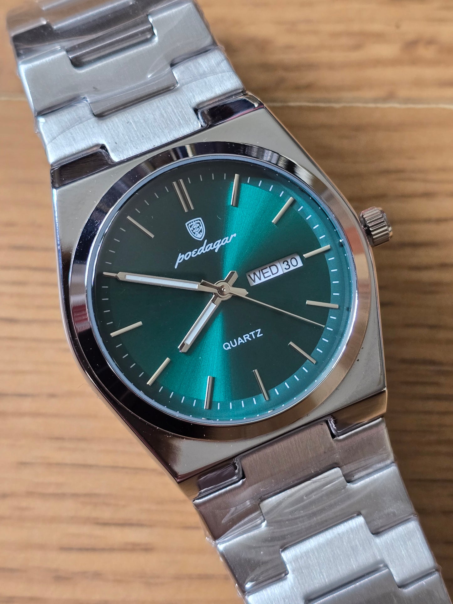 Poedagar Mens Quartz Watch - Green - New - 3