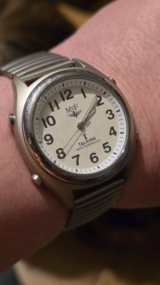 MSF Mens Radio Controlled Talking Watch
